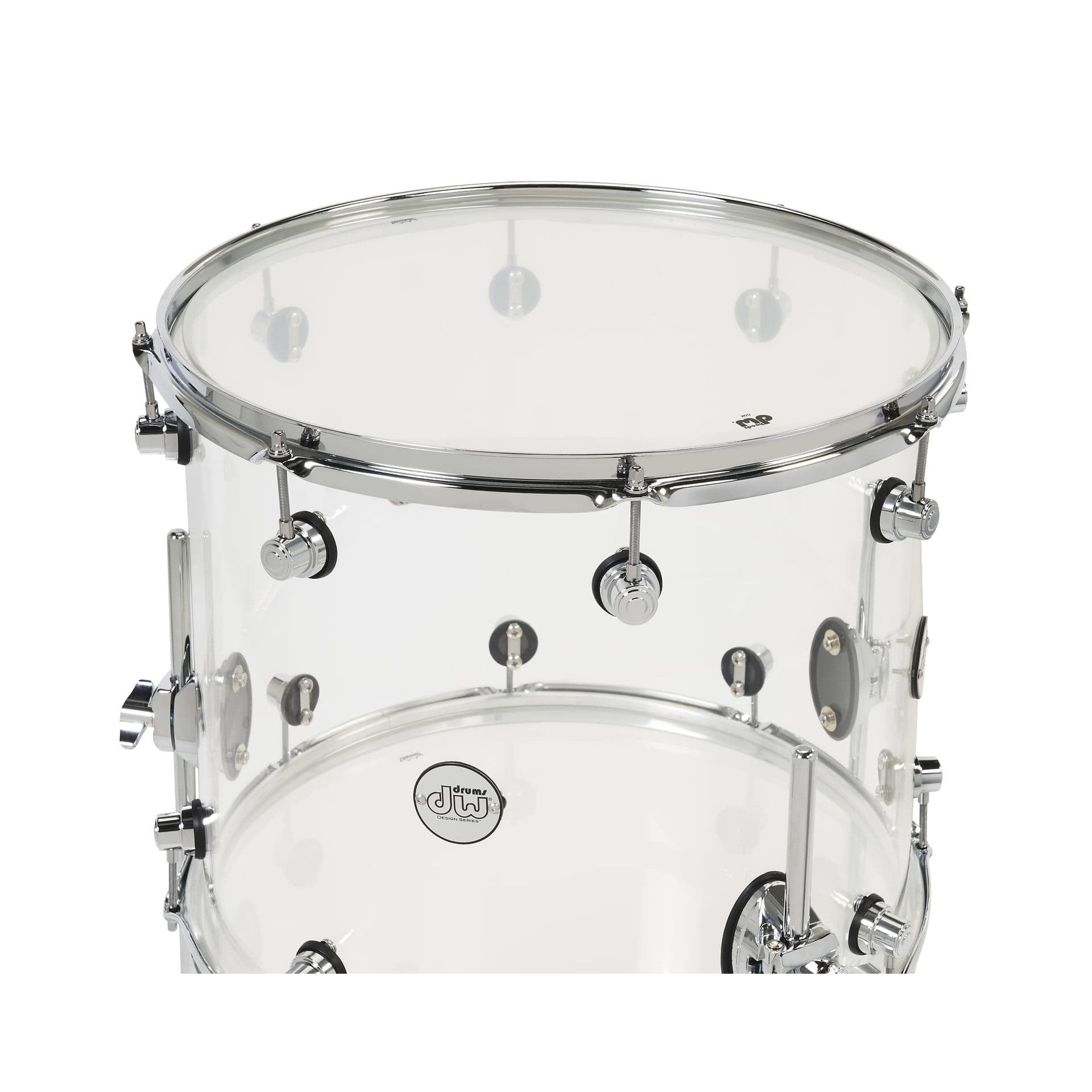 Trống Cơ DW Design Series Acrylic 4 Pcs Shell Pack, Clear Acrylic