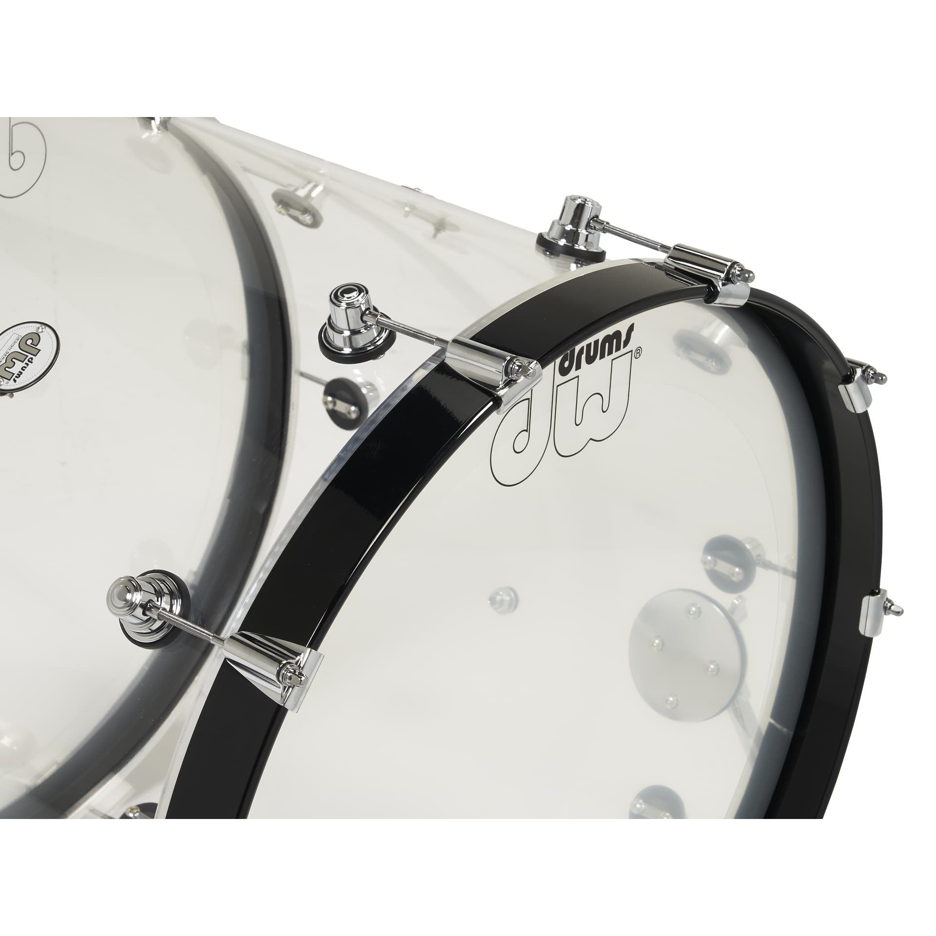 Trống Cơ DW Design Series Acrylic 4 Pcs Shell Pack, Clear Acrylic