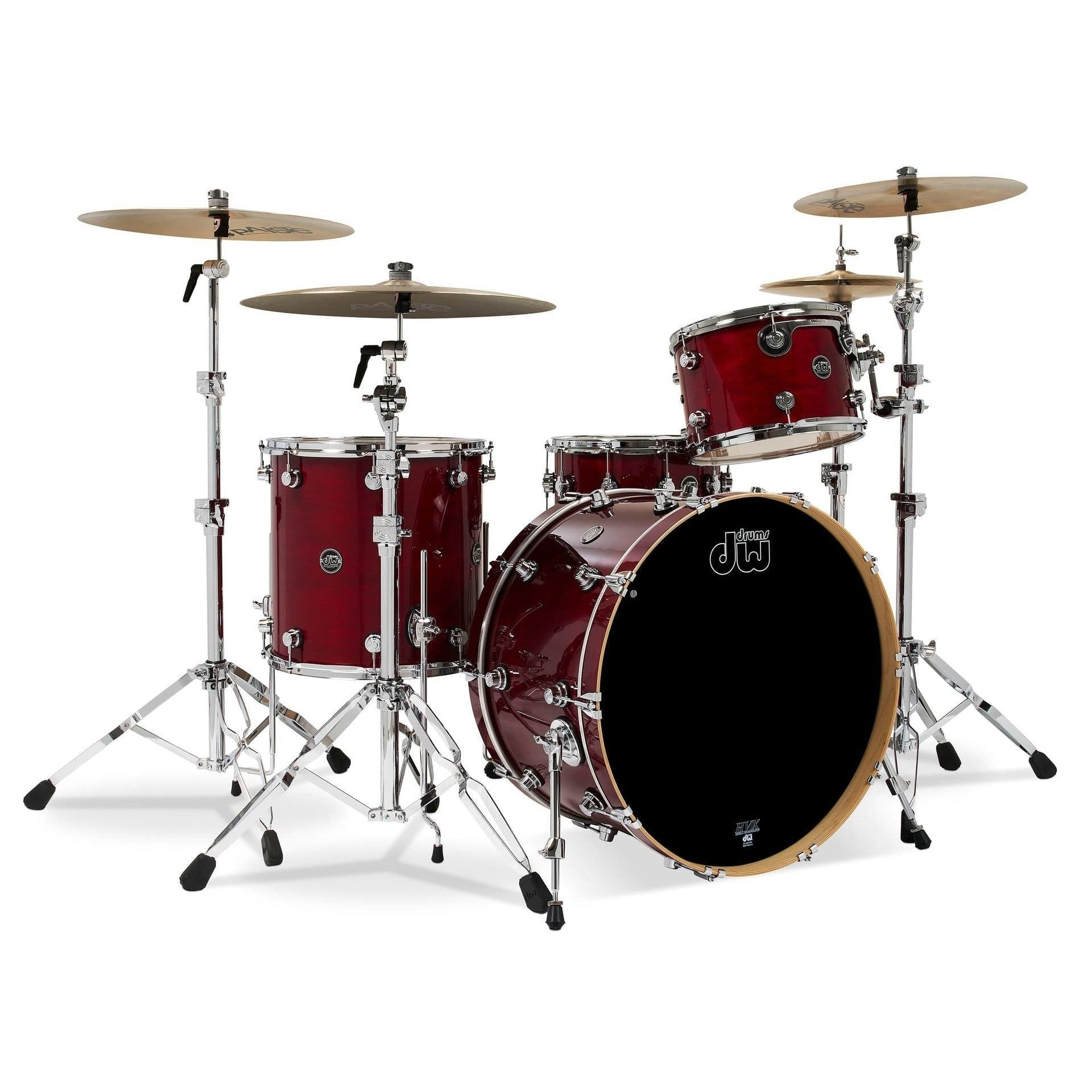 Trống Cơ DW Performance Series 4 Pcs Shell Pack w 6.5x14 inch Snare, Cherry Stain Gloss Lacquer