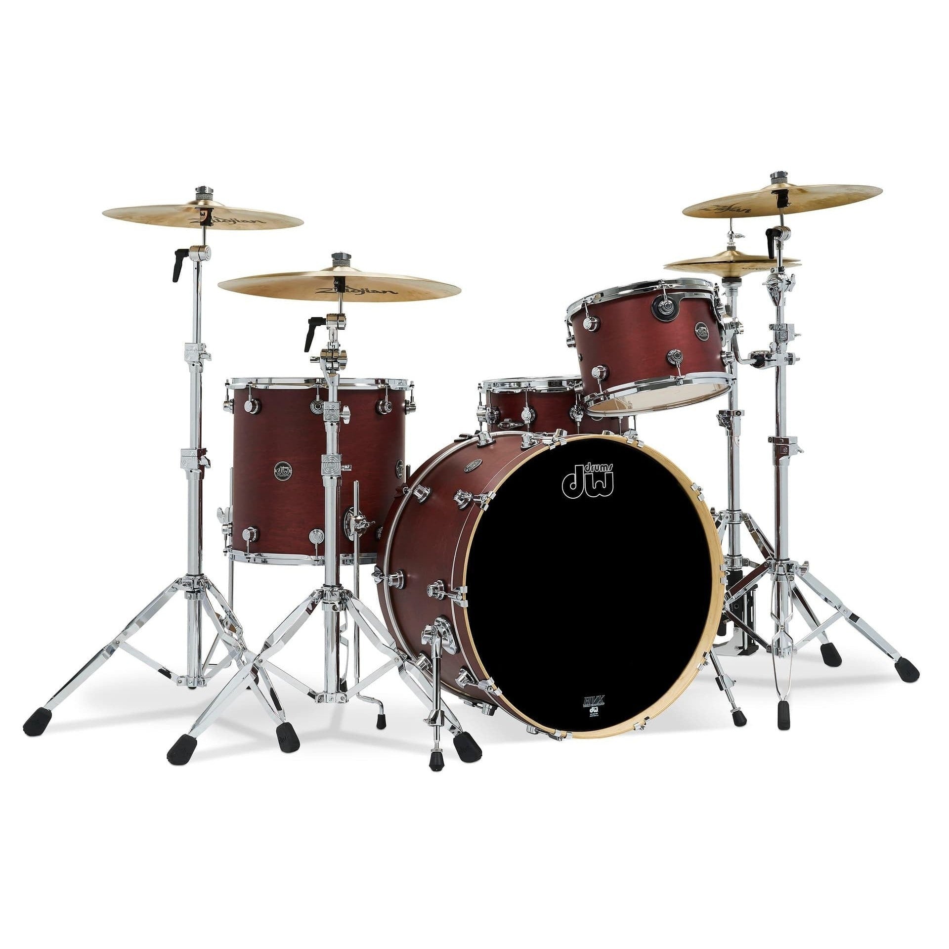 Trống Cơ DW Performance Series 4 Pcs Shell Pack w 6.5x14 inch Snare, Pewter Sparkle Finish Ply