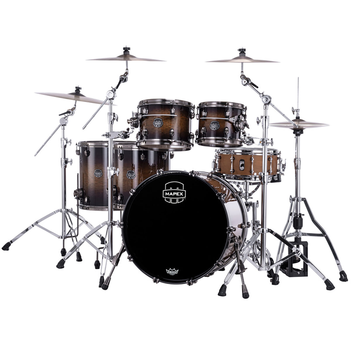 Trống Cơ Mapex Saturn Evolution Birch Walnut SE628XB Workhorse Birch 5-Pc Shell Pack