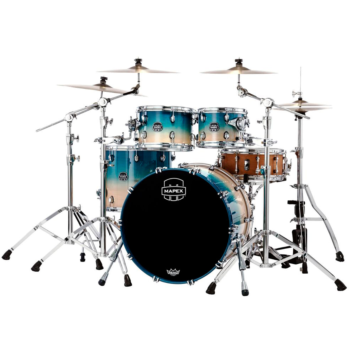 Trống Cơ Mapex Saturn Maple Walnut Hybrid SR504X 