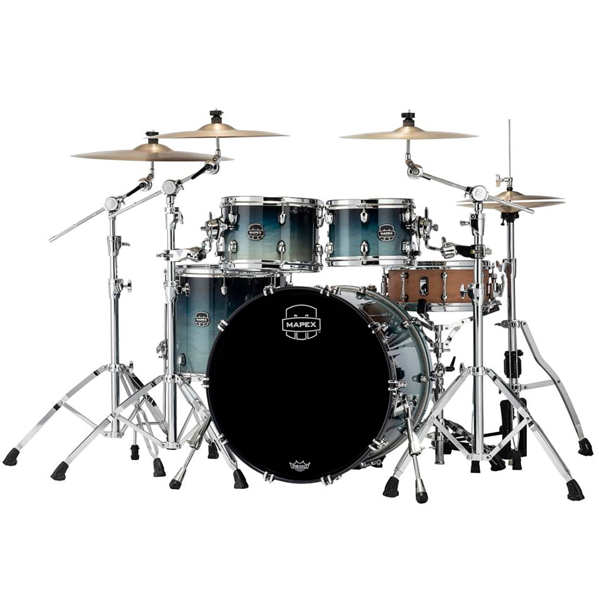 Trống Cơ Mapex Saturn Maple Walnut Hybrid SR504X 