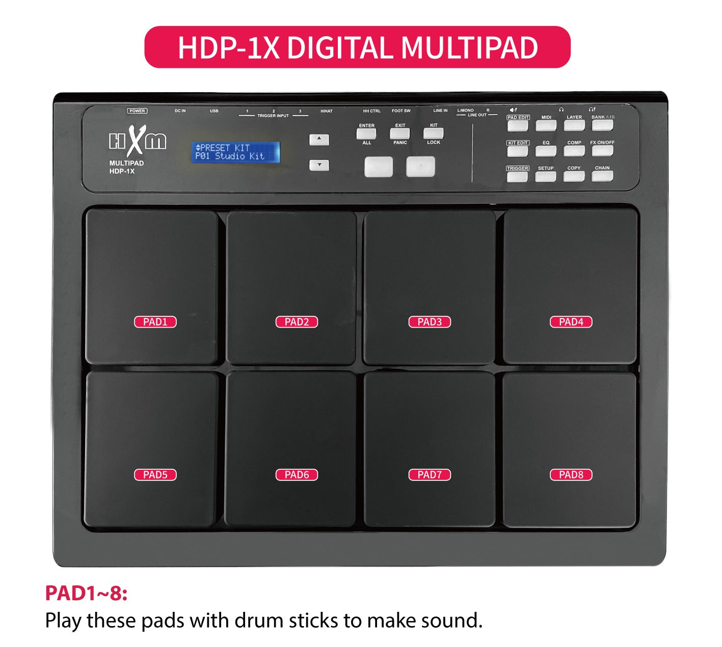 Trống Điện HXM HDP1X 