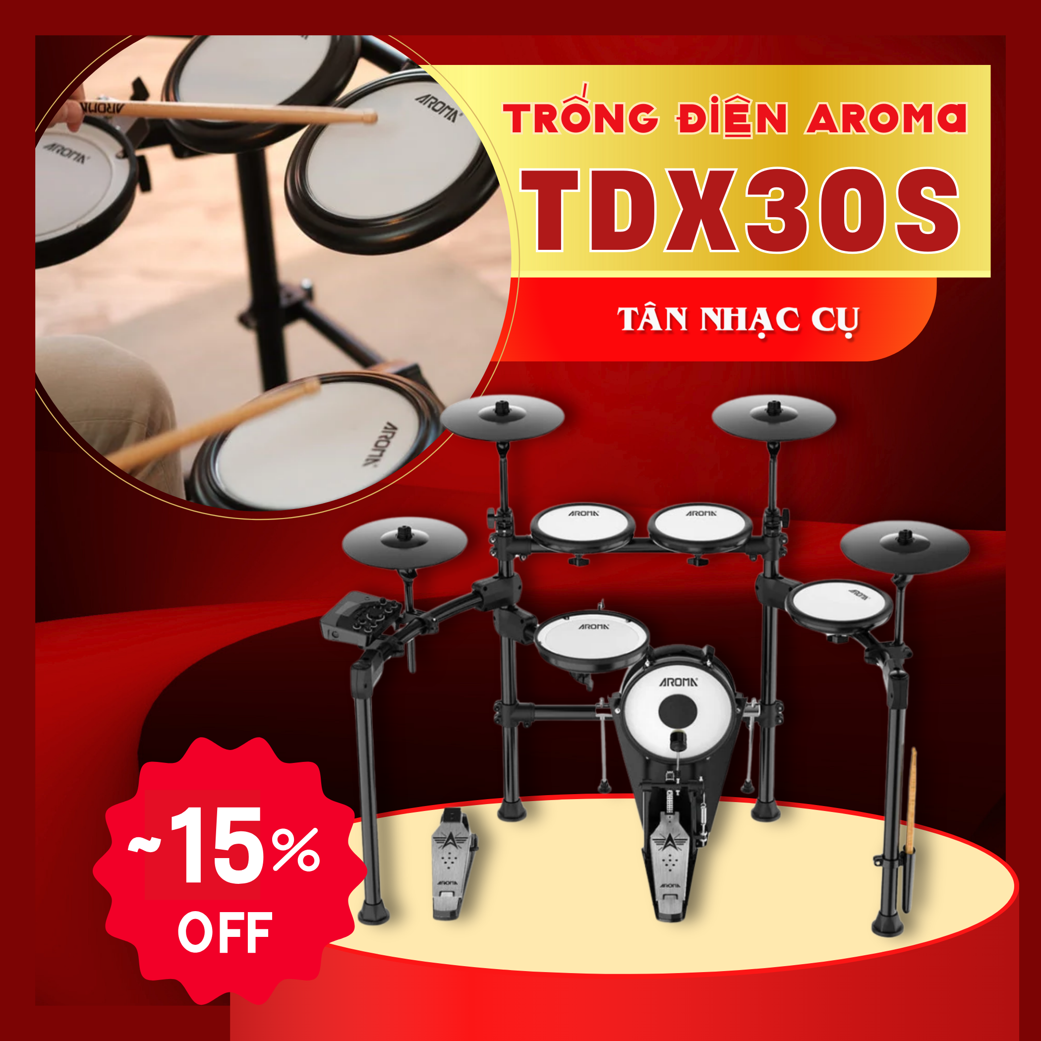 Trống Điện Aroma TDX30S