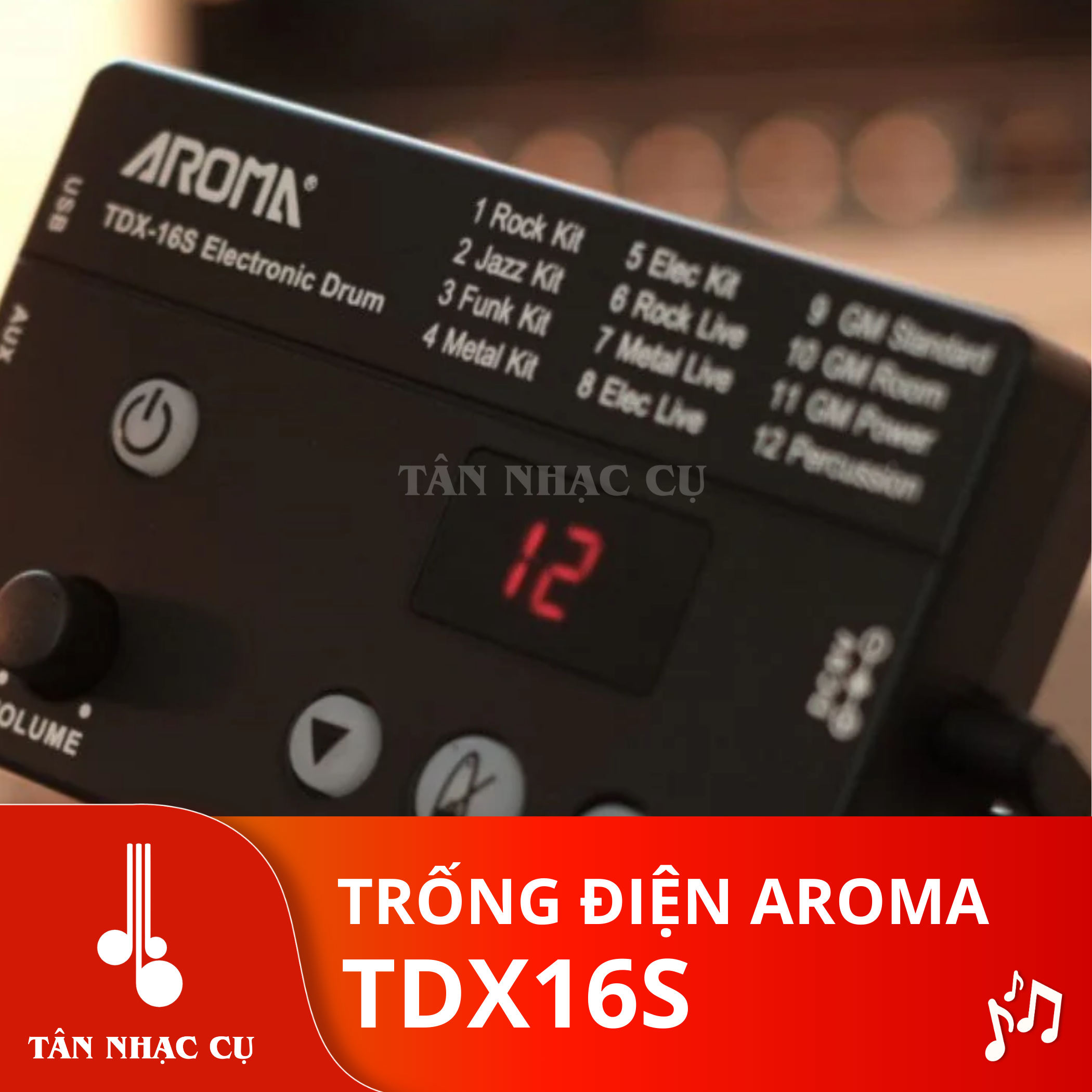 Trống Điện Aroma TDX16S