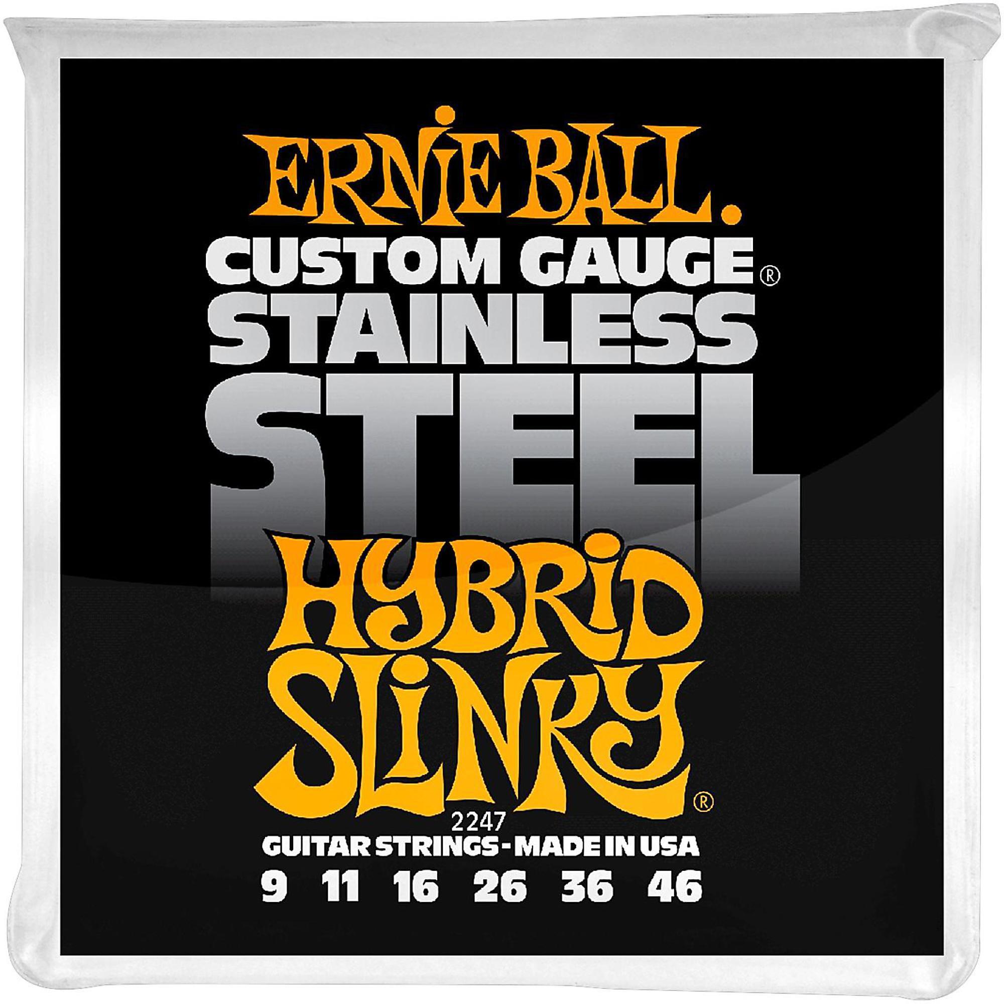 Dây Guitar Điện Ernie Ball Hybrid Slinky Stainless Steel (9-46)