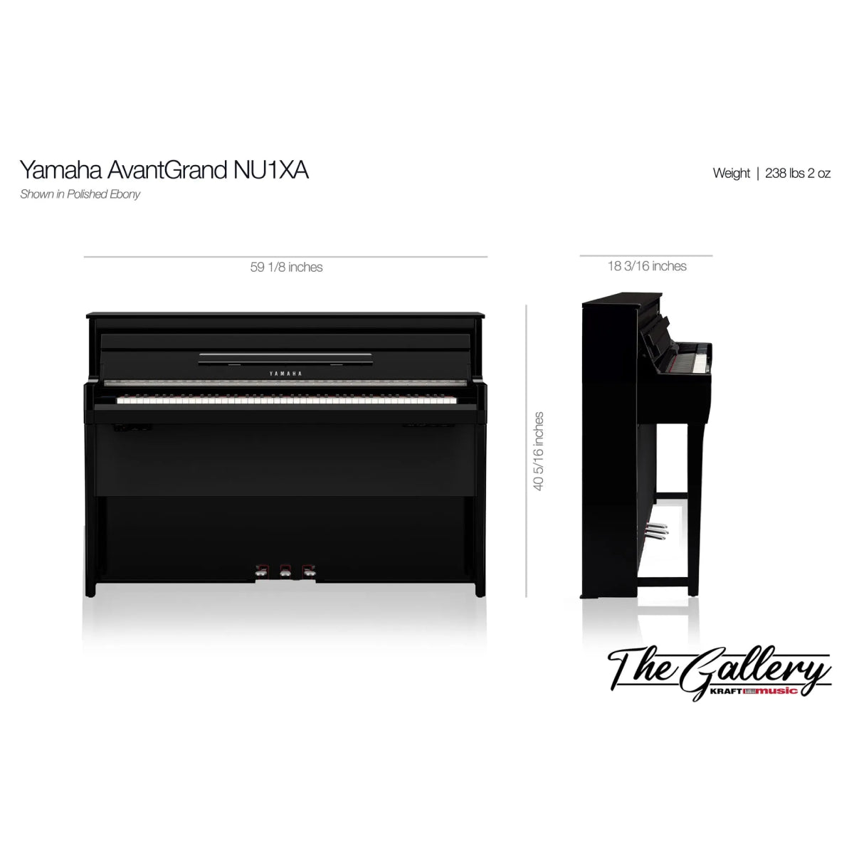 Yamaha NU1XA Hybrid Piano Avantgrand
