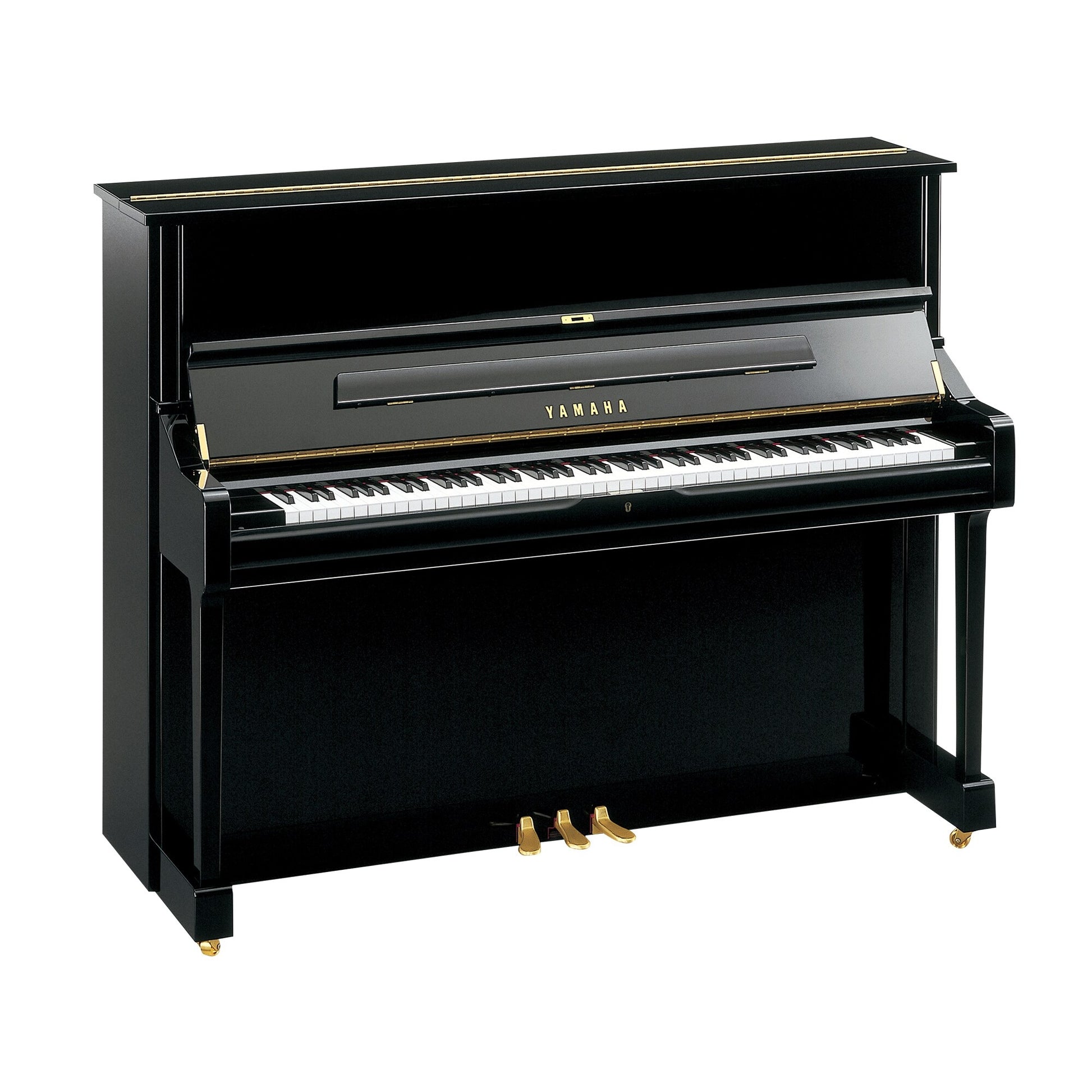Piano Yamaha U1 Polished Ebony màu đen bóng, mới nguyên hộp