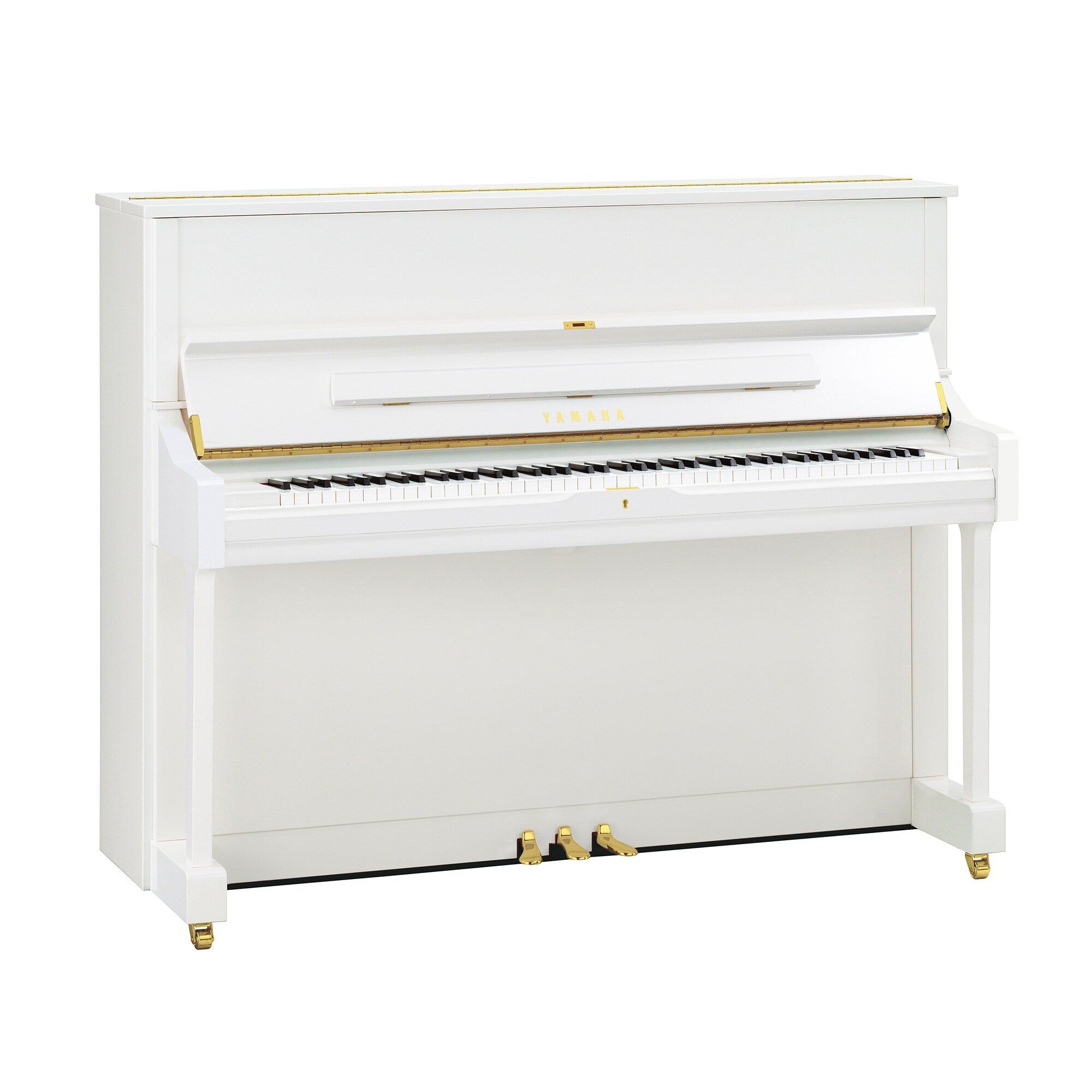 Piano Yamaha U1 Polished White màu trắng bóng, mới nguyên hộp, giá tốt nhất tại Tân Nhạc Cụ