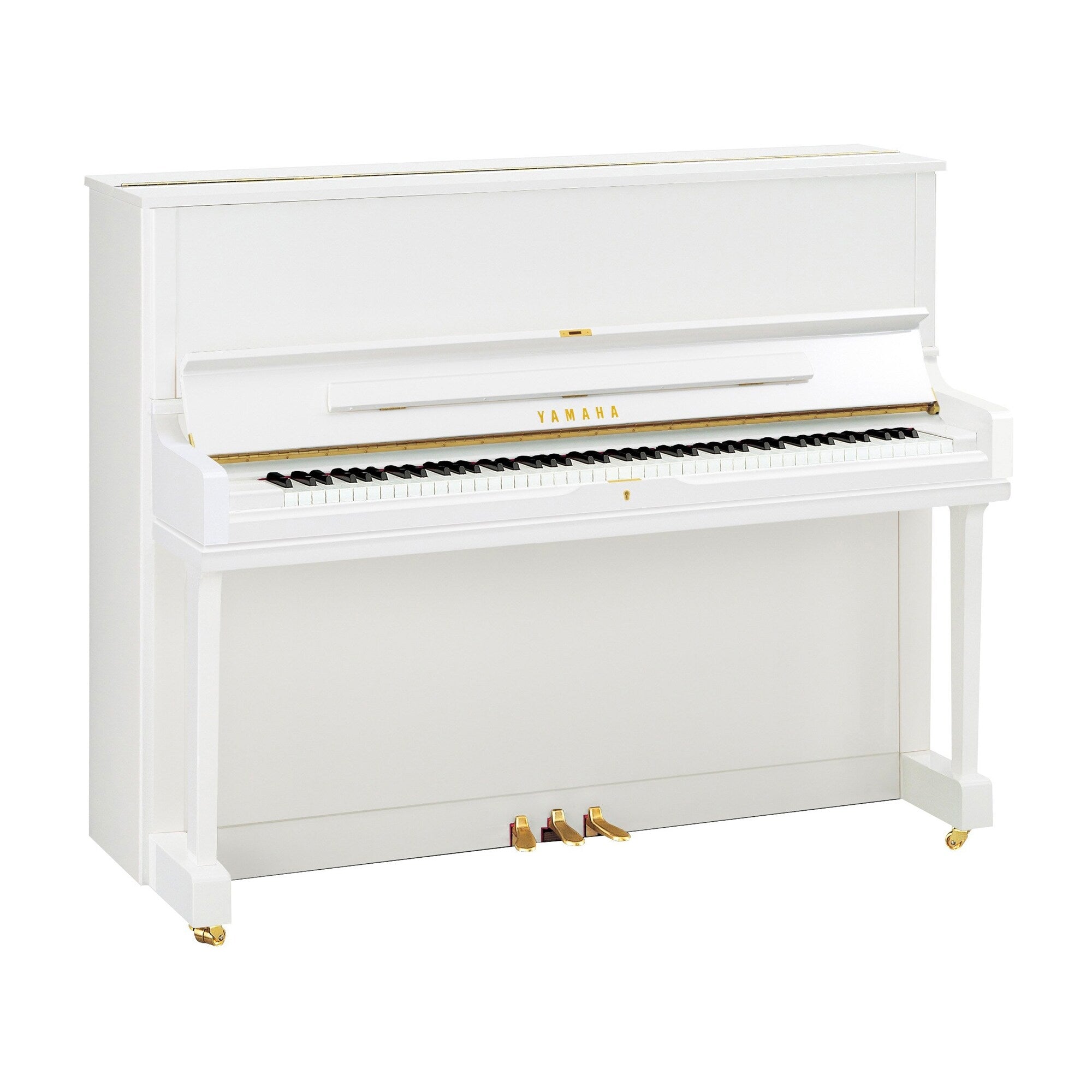 Toàn cảnh đàn piano YAMAHA YUS1 màu trắng bóng polished white tại Tân Nhạc Cụ