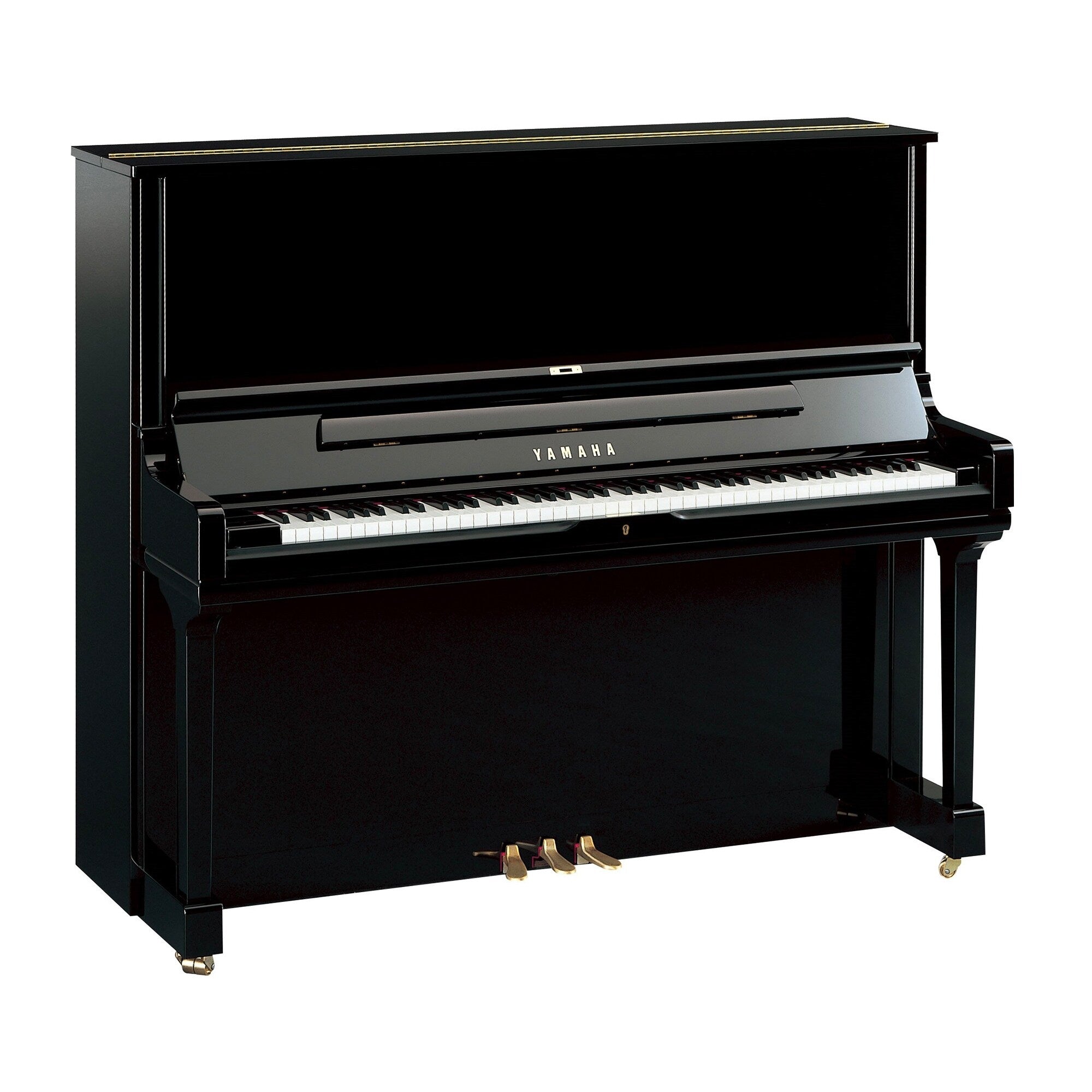 Toàn cảnh đàn piano YAMAHA YUS3 màu đen bóng, mở nắp tại Tân Nhạc Cụ