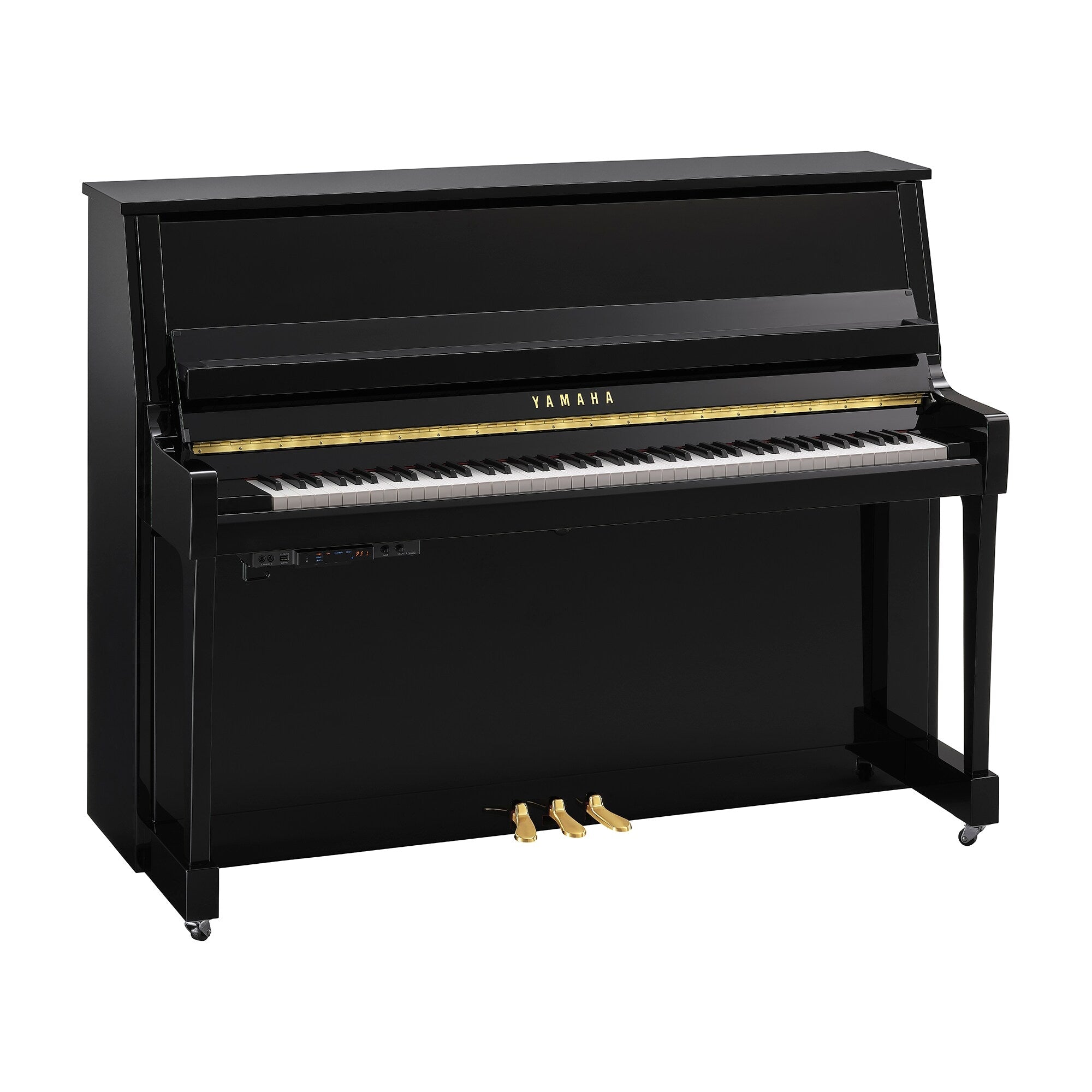 Toàn cảnh đàn piano Yamaha B20 màu đen bóng bản tranacoustic tại Tân Nhạc Cụ