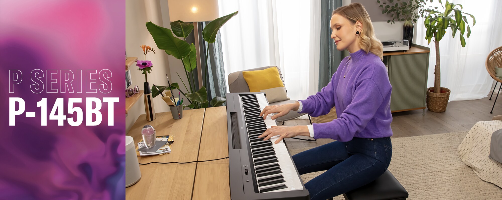 Đàn Piano Điện Yamaha P145BT