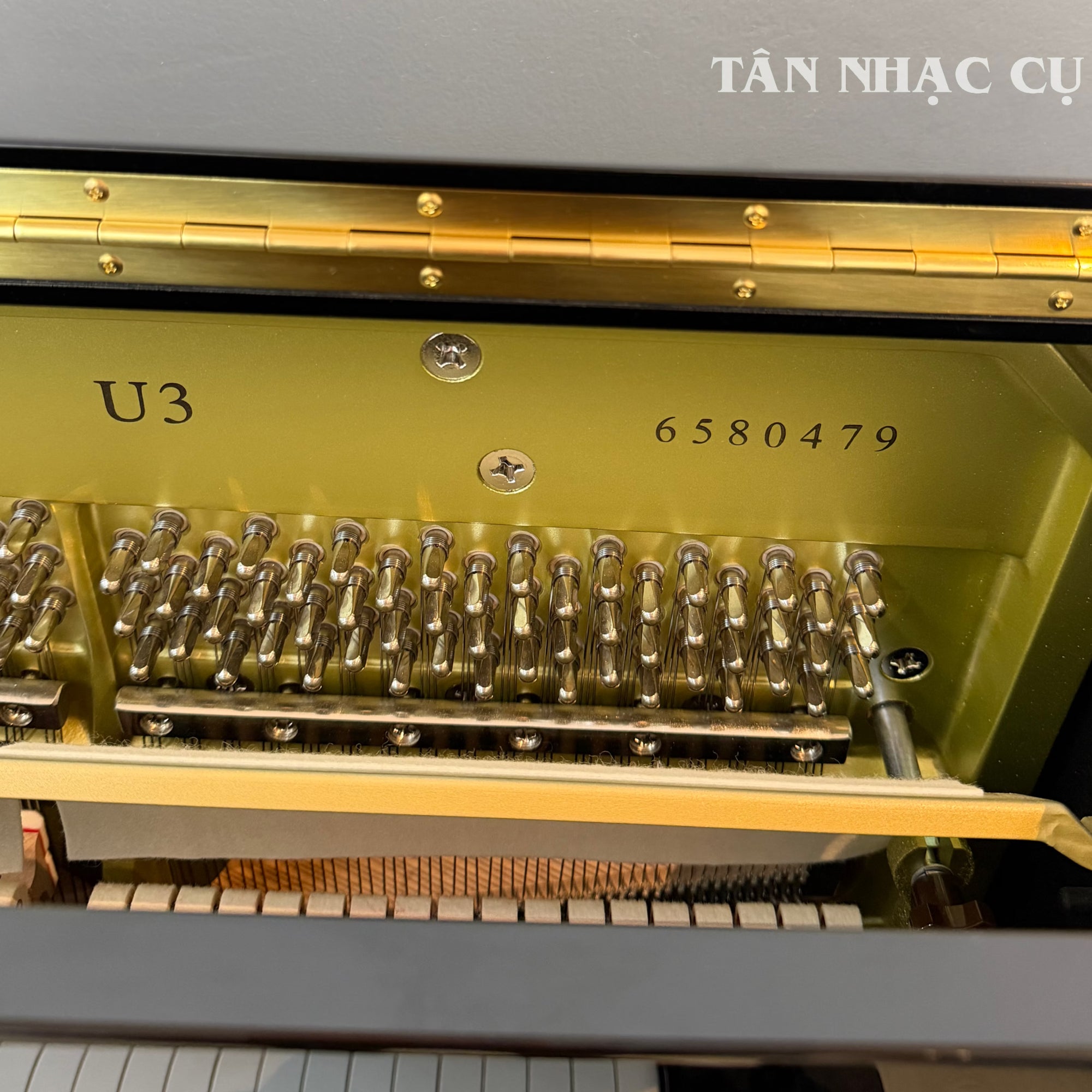 Model U3 và số series của đàn piano YAMHA U3, piano cơ mới nguyên hộp tại Tân Nhạc Cụ