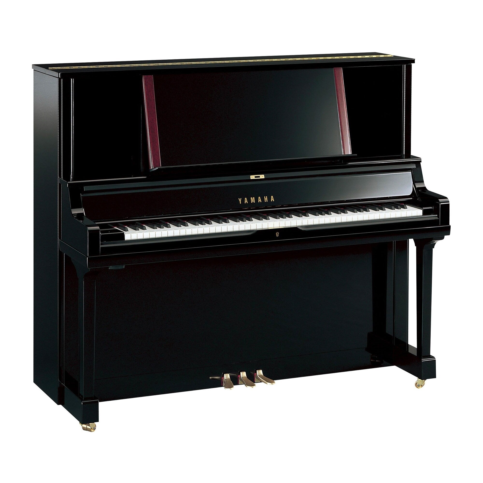 Toàn cảnh đàn piano YAMAHA YUS5 màu đen bóng polished ebony, mở nắp tại Taan Nhạc Cụ