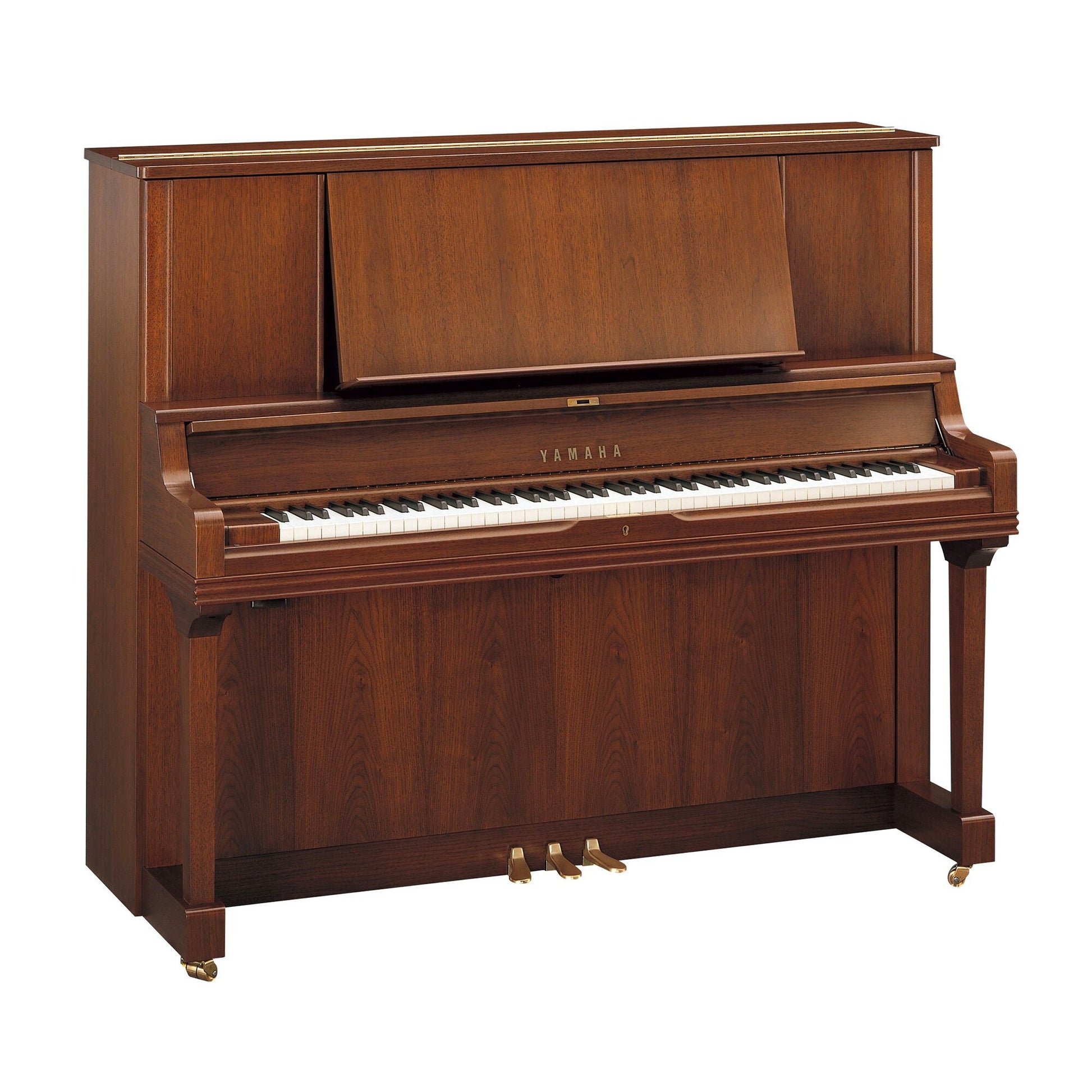 Toàn cảnh đàn piano YAMAHA YUS5 màu gỗ óc chó mờ satin walnut tại Tân Nhạc Cụ