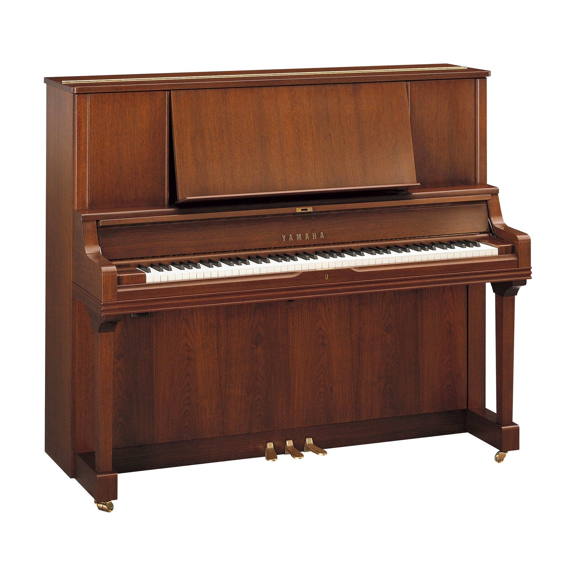 Toàn cảnh đàn piano YAMAHA YUS5 màu gỗ óc chó mờ satin walnut tại Tân Nhạc Cụ