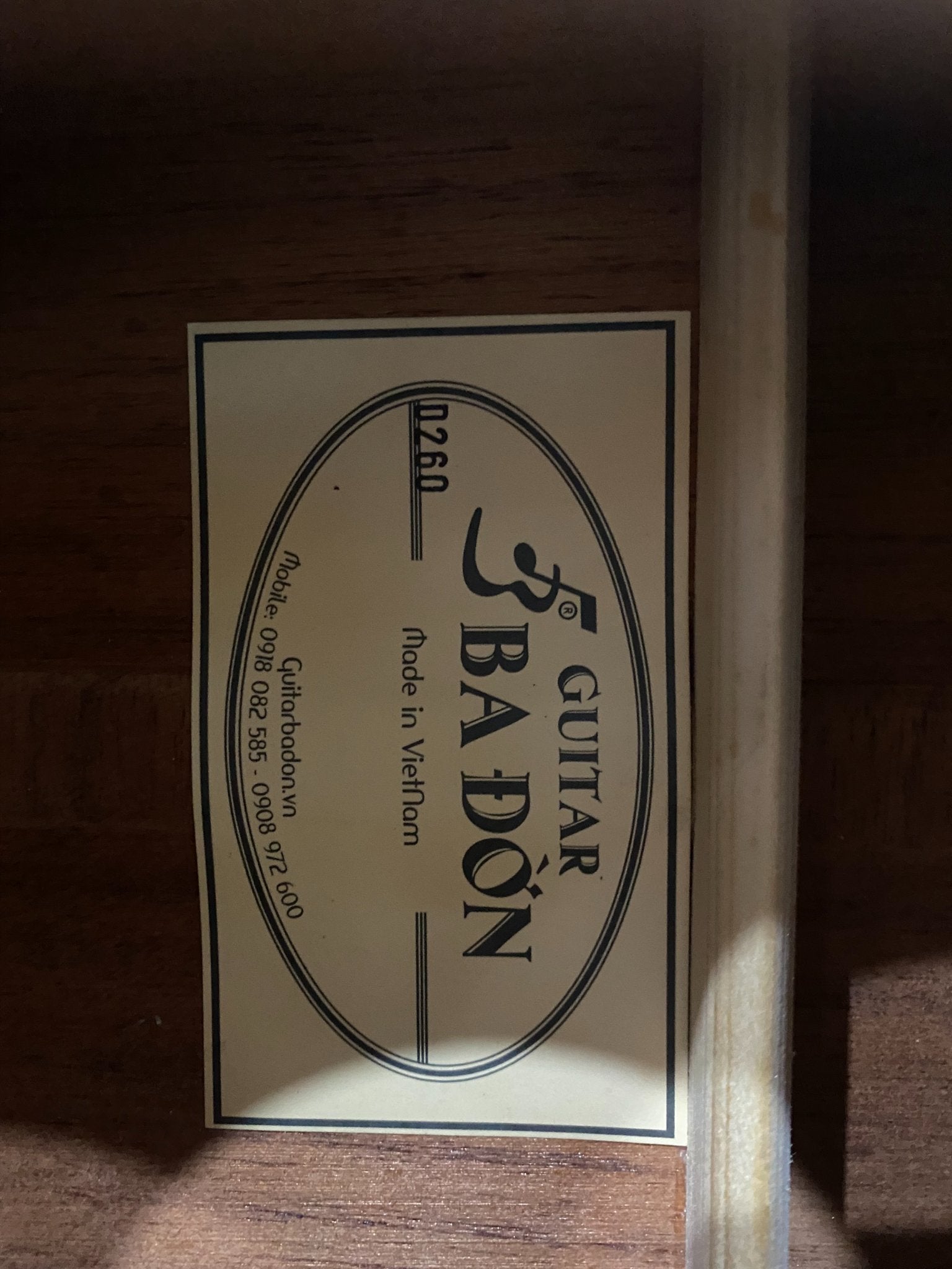 Đàn Guitar Ba Đờn D260 Acoustic - Left Handed