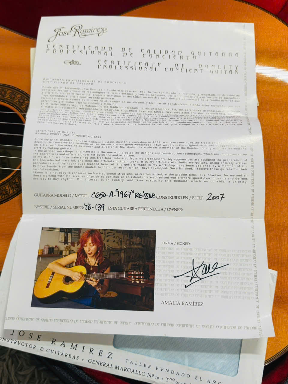 Đàn Guitar Classic Jose Ramirez 1A 1967