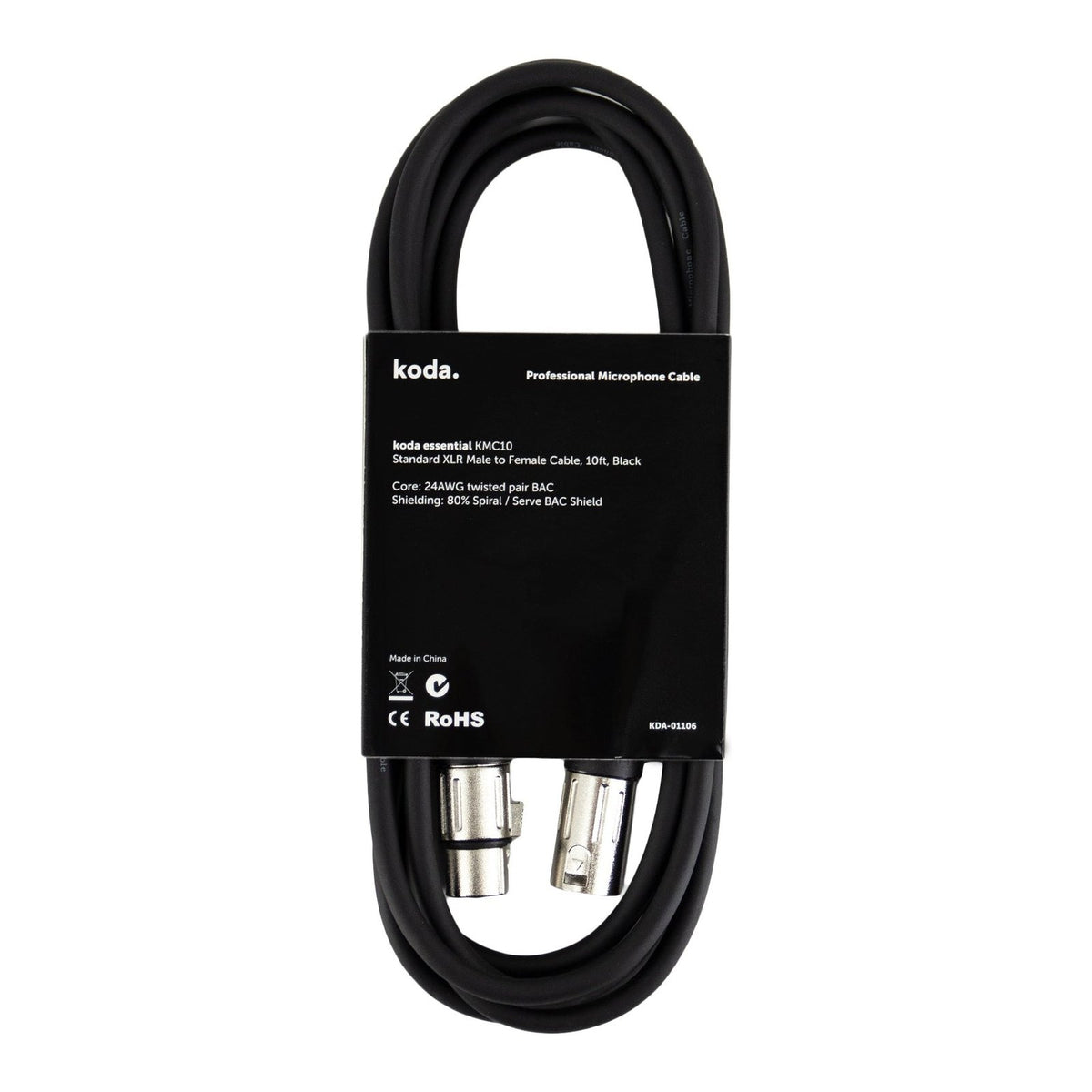 Dây Cáp Micro XLR koda essential KMC – 3m (10ft)