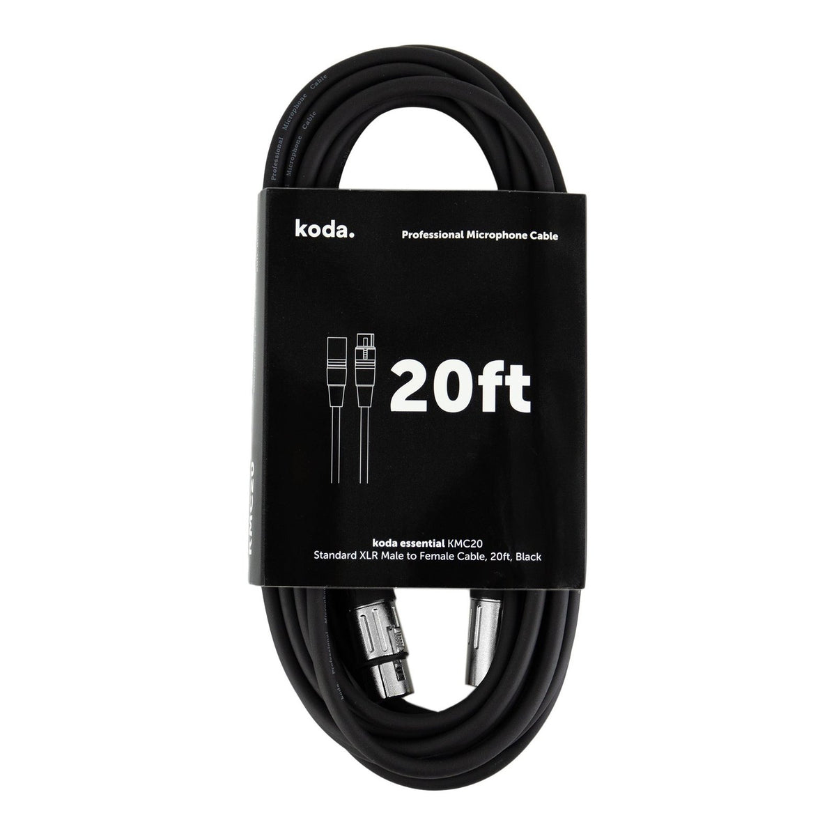 Dây Cáp Micro XLR koda essential KMC – 6,1m (20ft)
