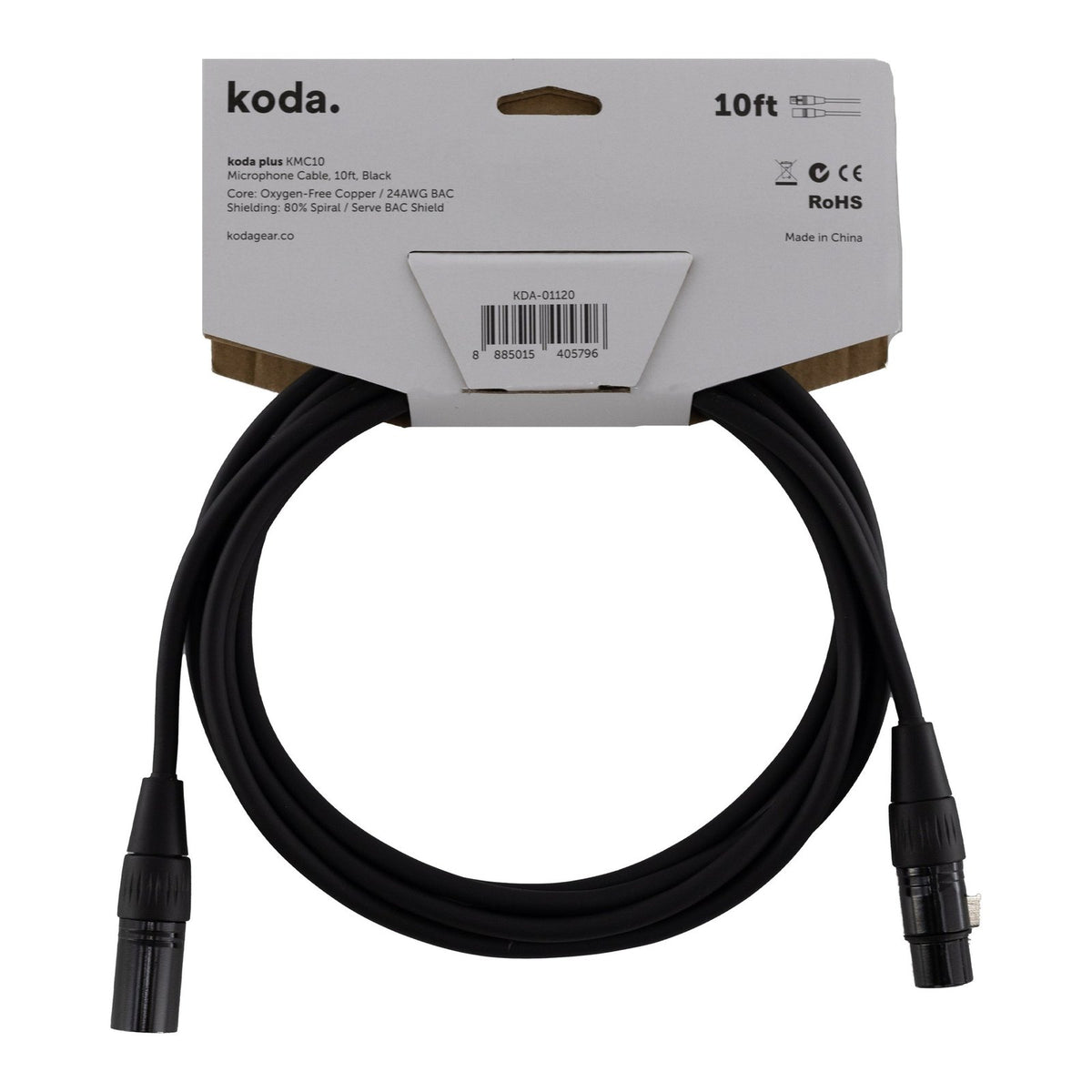 Dây Cáp Micro XLR koda plus KMC – 3m (10ft)