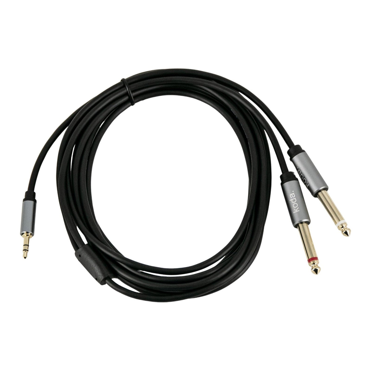 Dây Cáp Tín Hiệu koda essential 3.5mm - 2 Jack 6.35 – 3m (10ft), 3.5mm TRS đực - 2 jack 6,35 TS đực