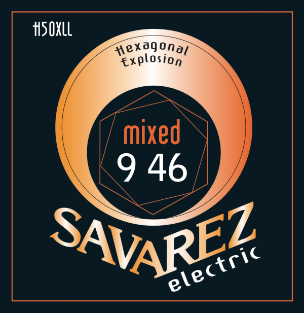 Dây Đàn Guitar Savarez Electric Hexagonal Explosion Mixed - H50XLL