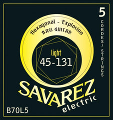 Dây Đàn Guitar Savarez Electric Hexagonal Explosion Bass Light Tension - B70l5