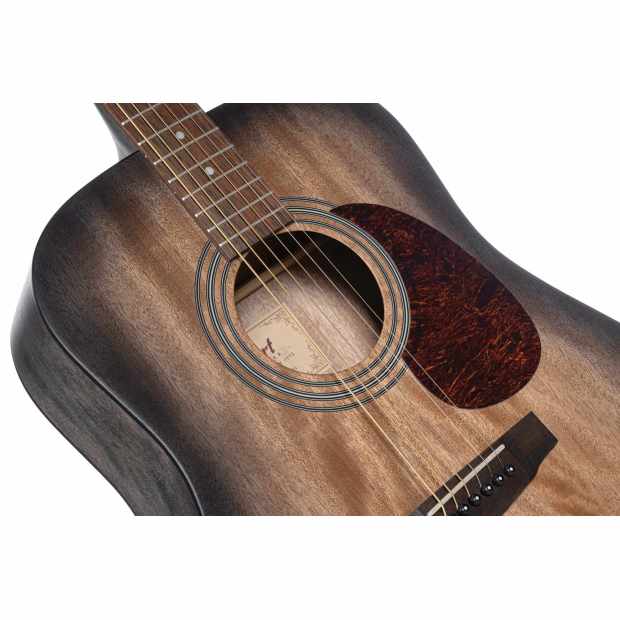 Đàn Guitar Acoustic Cort Earth60M, Open Pore Trans Black Burst