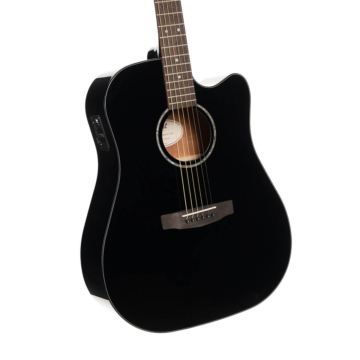 Đàn Guitar Acoustic Earth60CE, Black Gloss