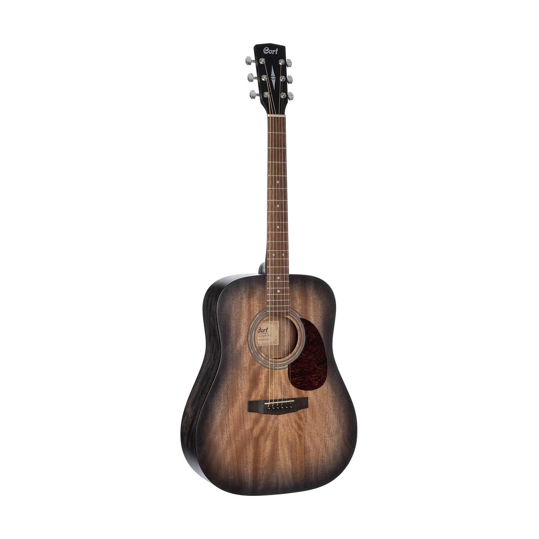 Đàn Guitar Acoustic Cort Earth60M, Open Pore Trans Black Burst