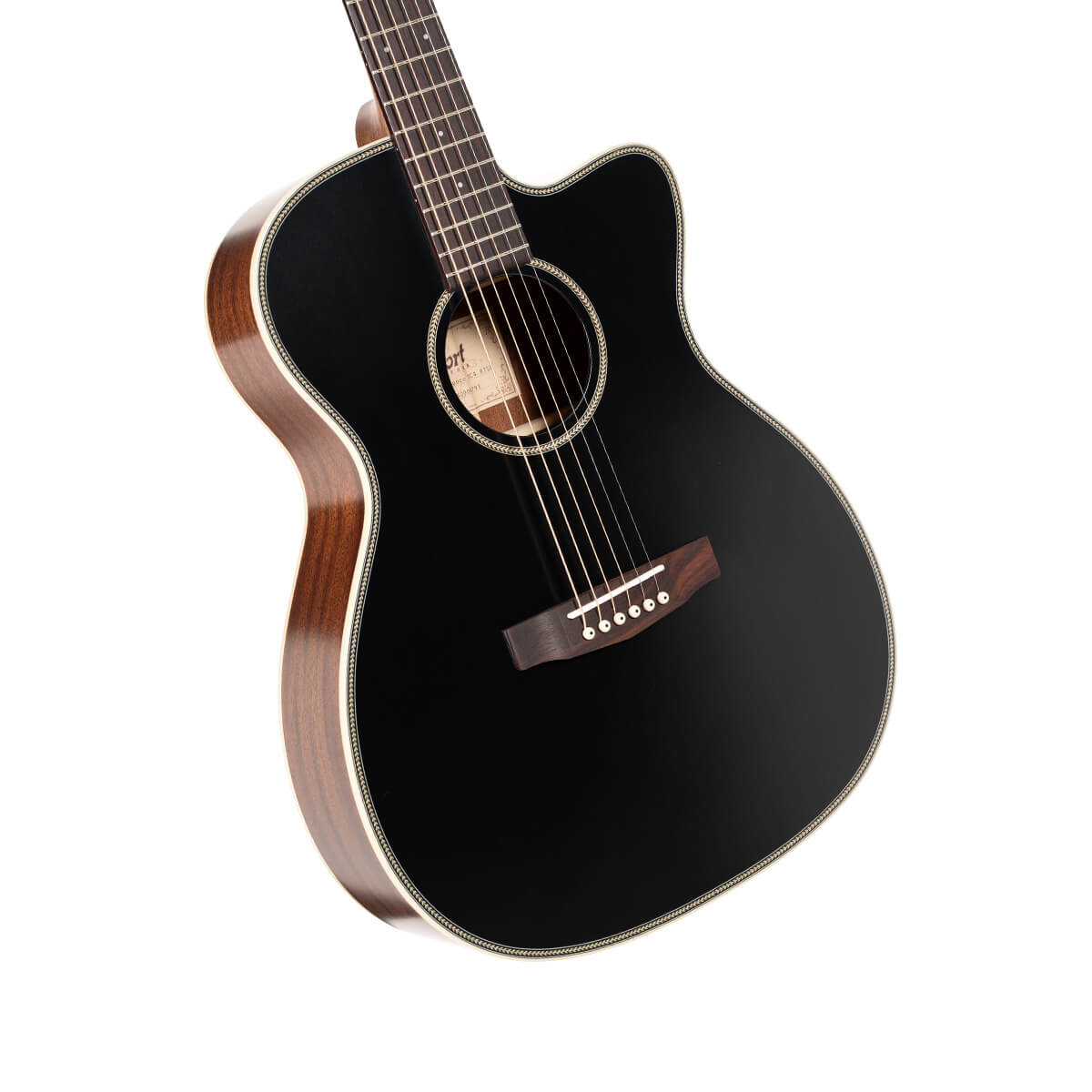 Đàn Guitar Acoustic Essence-OC4, Black Top Semi Gloss