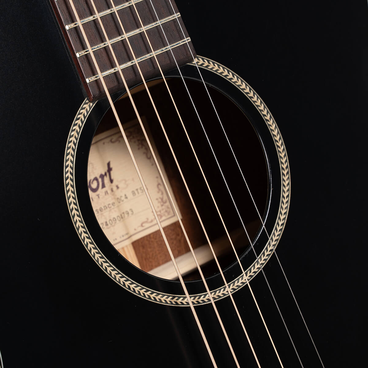 Đàn Guitar Acoustic Essence-OC4, Black Top Semi Gloss