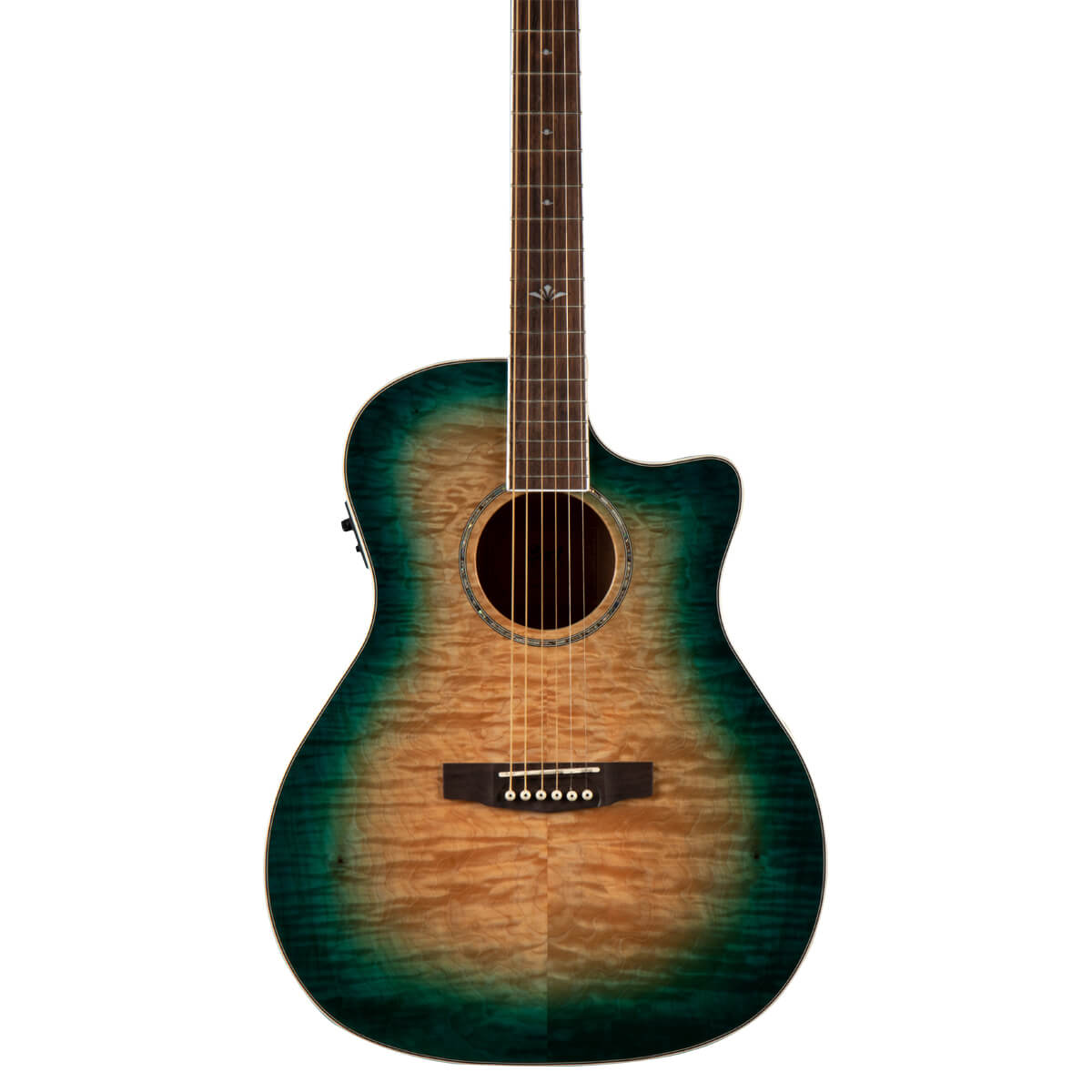 Đàn Guitar Acoustic Cort GA-QF, Coral Blue Burst