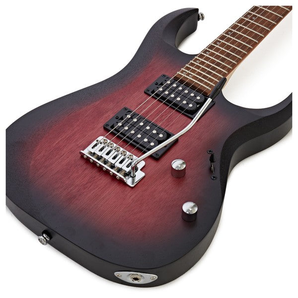 Đàn Guitar Điện Cort X100, Open Pore Black Cherry Burst