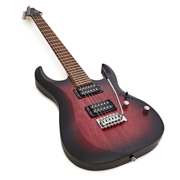 Đàn Guitar Điện Cort X100, Open Pore Black Cherry Burst