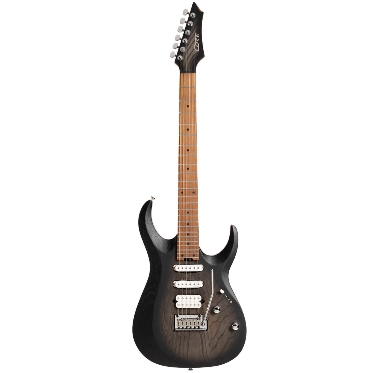 Đàn Guitar Điện Cort X700 Triality, Open Pore Black Burst