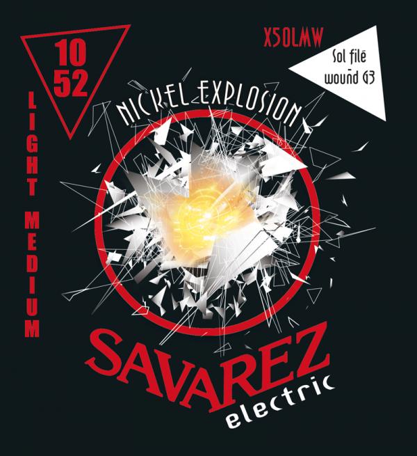 Dây Đàn Guitar Savarez Electric Nickel Explosion Light Medium Tension - X50LMW