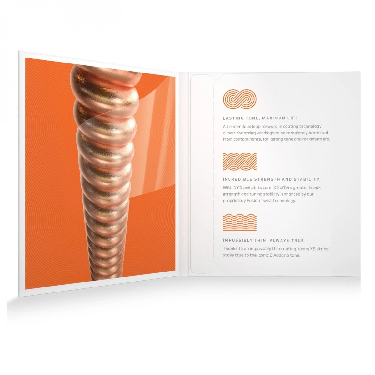 Dây Đàn Guitar Acoustic D'Addario XSAPB1047 (XS Phosphor Bronze, 10-47 Extra Light)