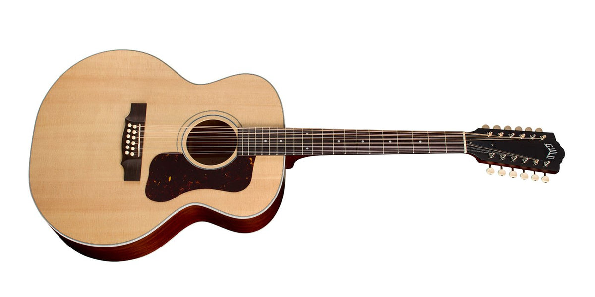 Đàn guitar acoustic 12 dây Guild F-412 Standard màu Natural – mặt trước toàn thân (góc 2)