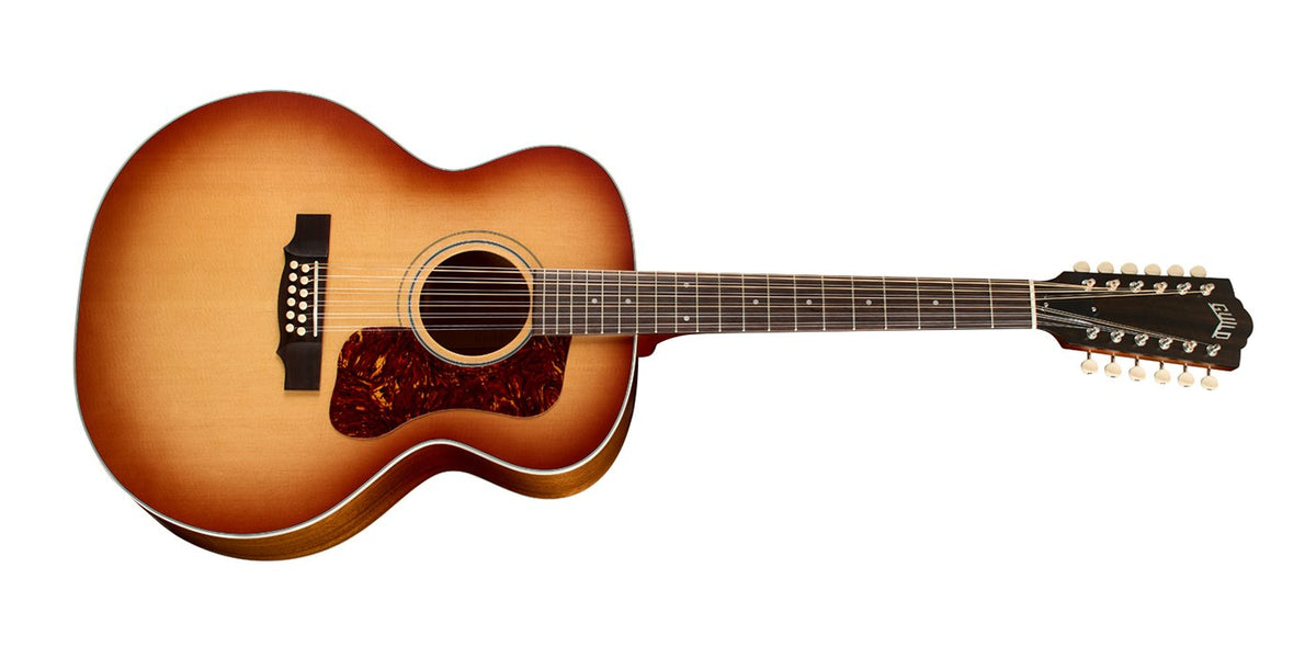 Đàn guitar acoustic 12 dây Guild F-412 Standard màu Pacific Sunset Burst – mặt trước toàn thân (góc 2)