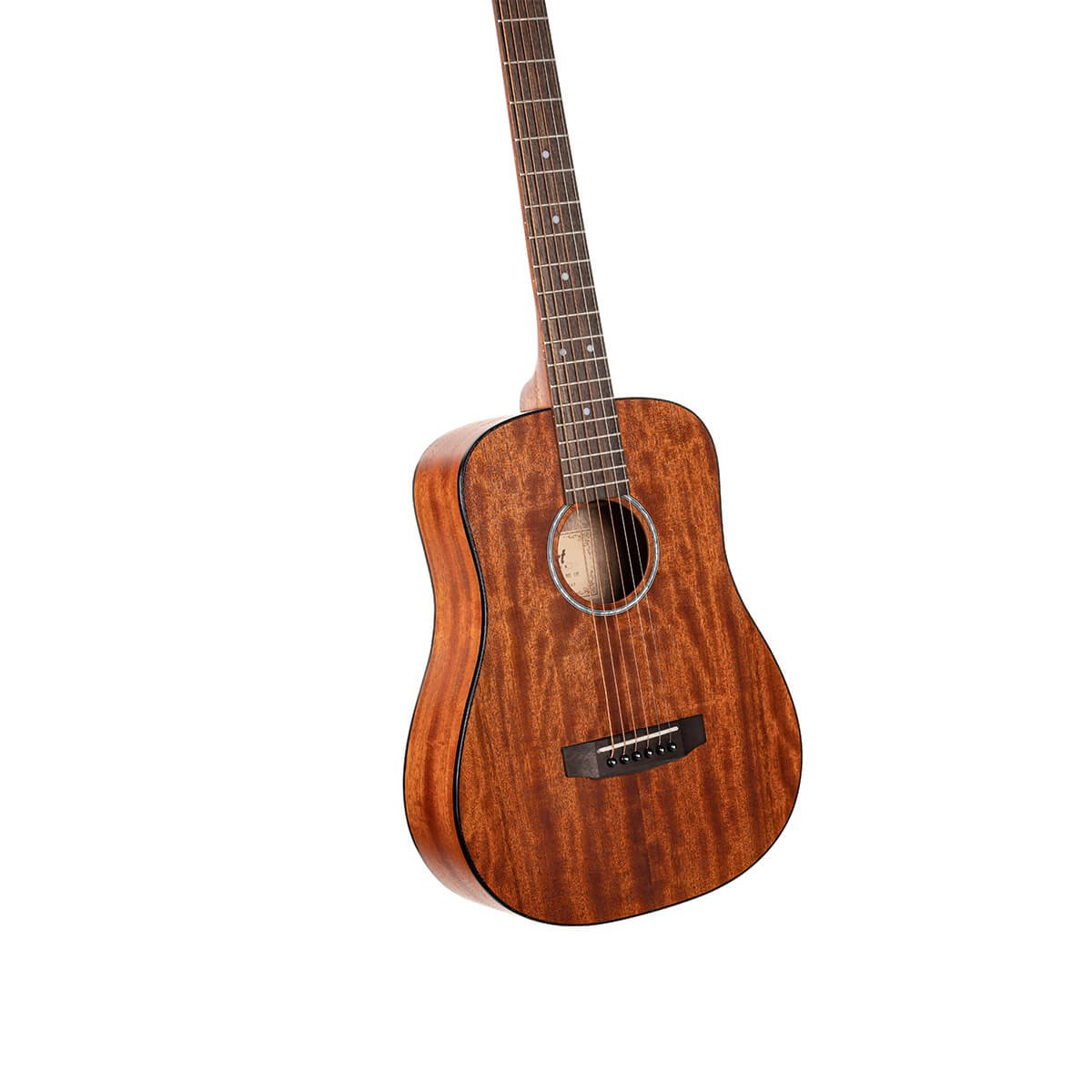 Đàn guitar acoustic Cort AD Mini M màu Open Pore – góc nghiêng 3/4 toàn thân