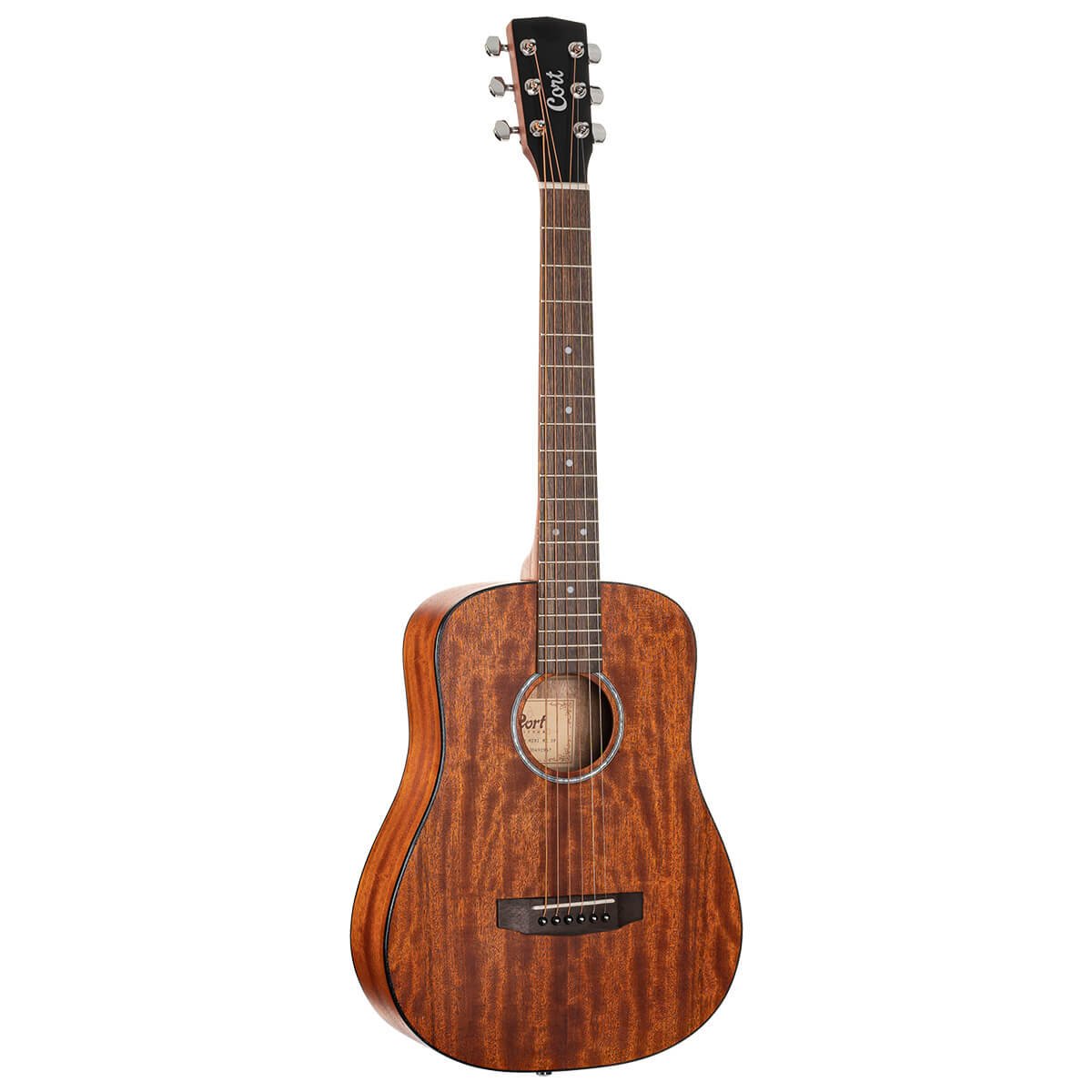 Đàn guitar acoustic Cort AD Mini M màu Open Pore – mặt trước toàn thân