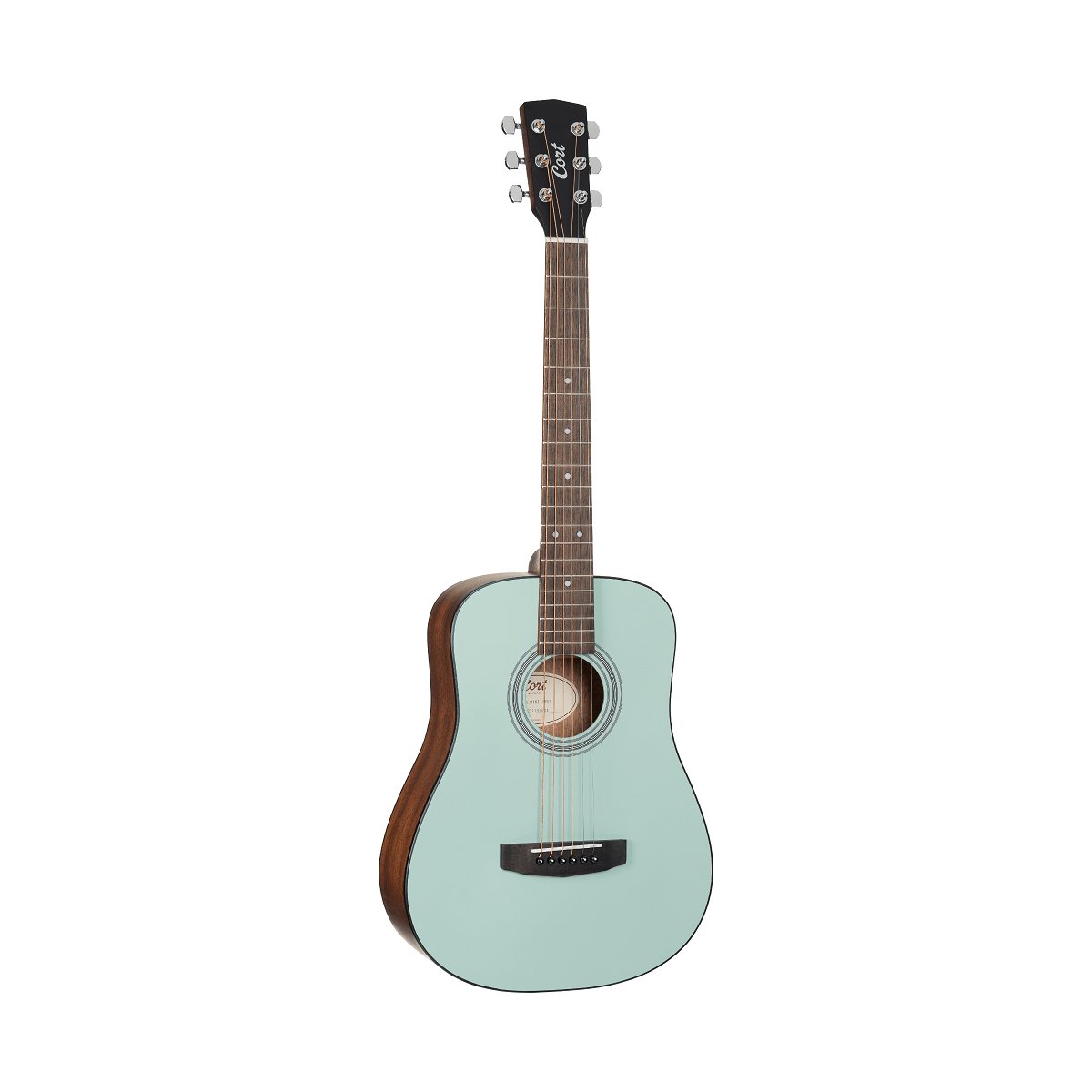 Đàn guitar acoustic Cort AD Mini màu Open Pore Green Mint – mặt trước toàn thân