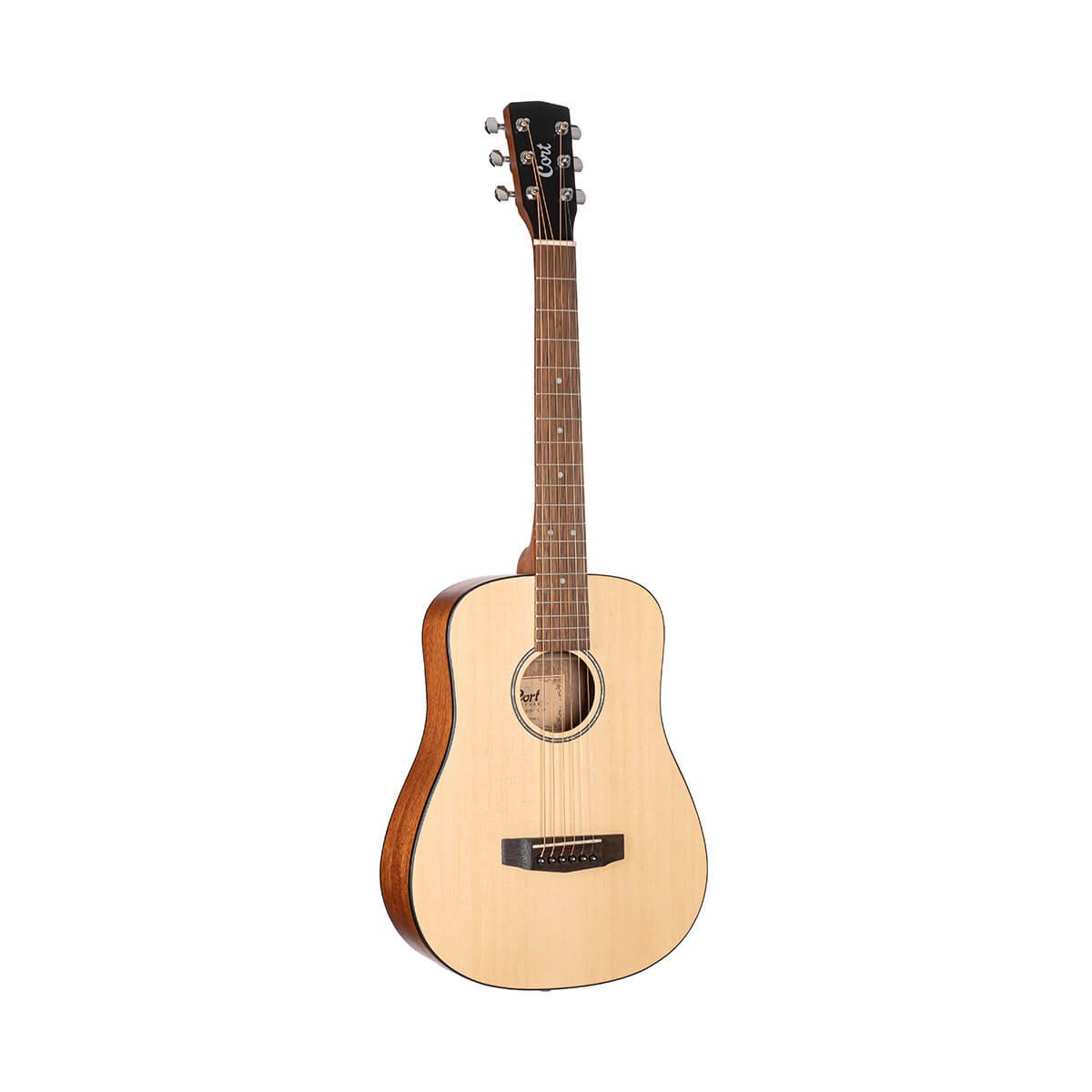 Đàn guitar acoustic Cort AD Mini màu Open Pore – mặt trước toàn thân