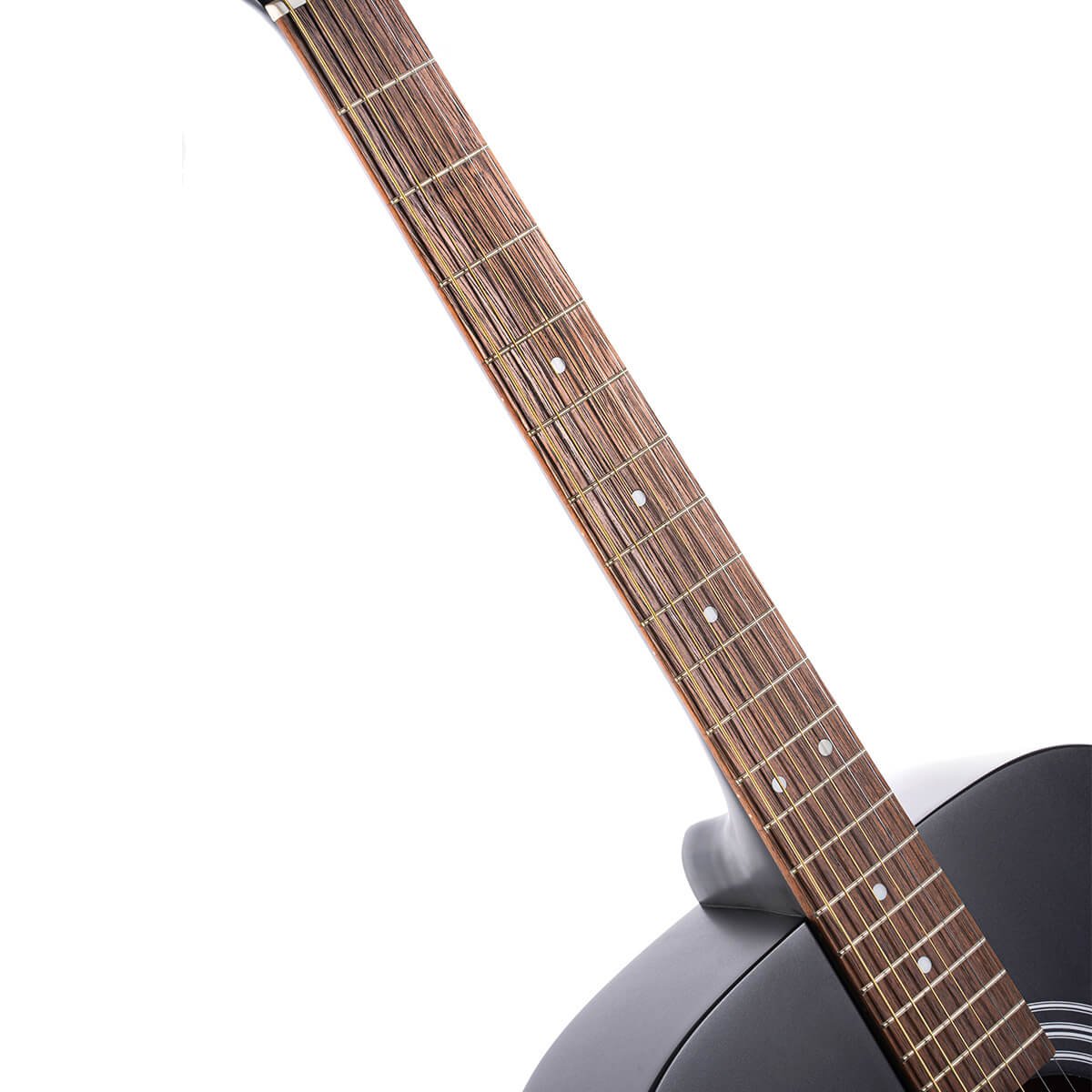 Đàn guitar acoustic Cort AD810 màu Black Satin – cận cần đàn và mặt phím