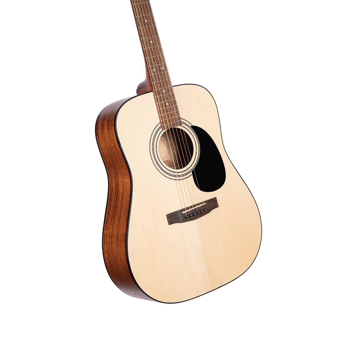 Đàn guitar acoustic Cort AD810 màu Open Pore – góc nghiêng 3/4 toàn thân