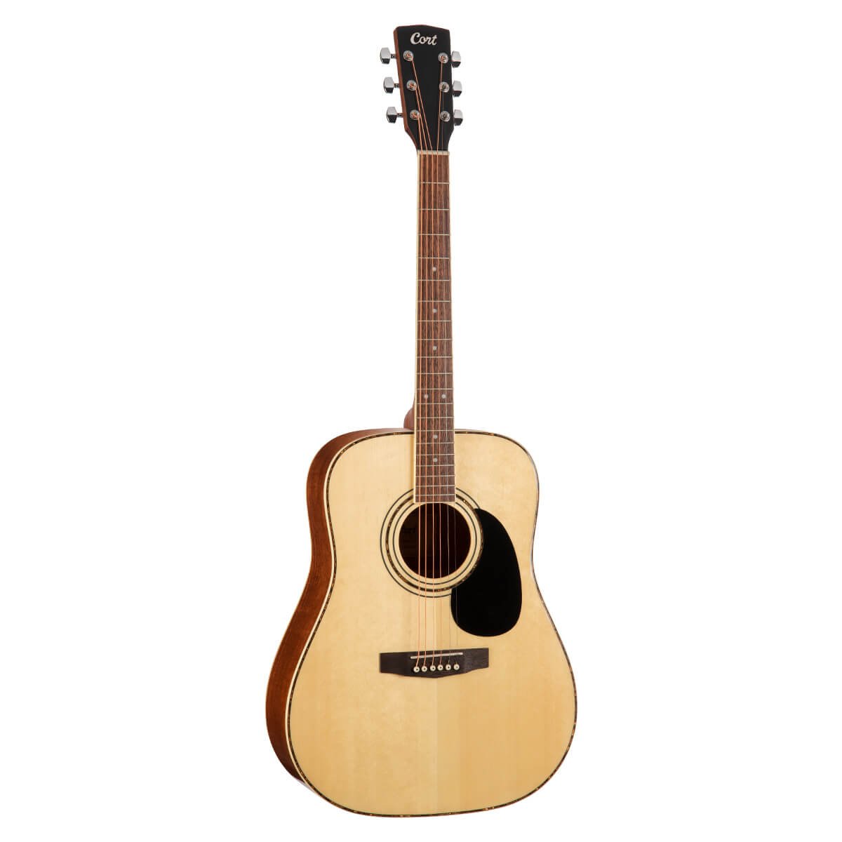 Đàn guitar acoustic Cort AD880 màu Natural Satin – mặt trước toàn thân